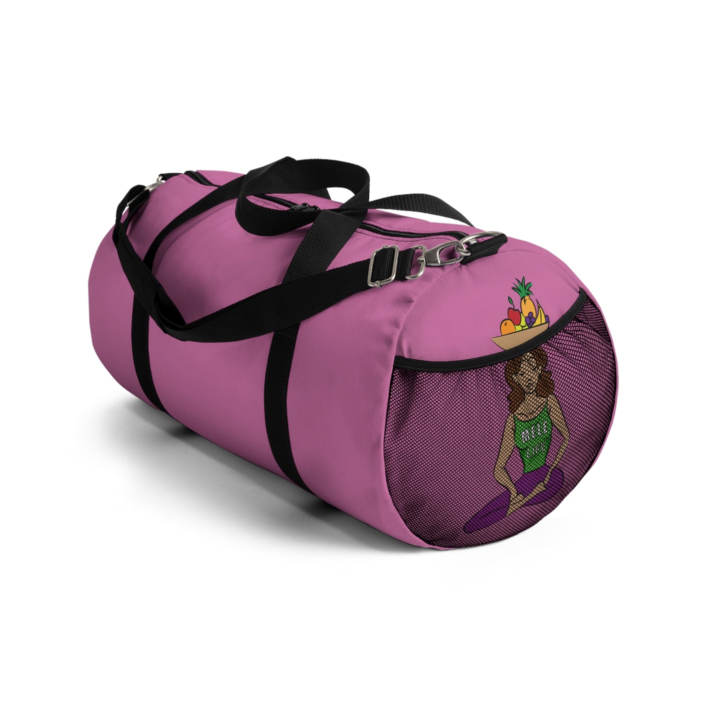Duffel Bag - Yoga Lady 1  (pink)