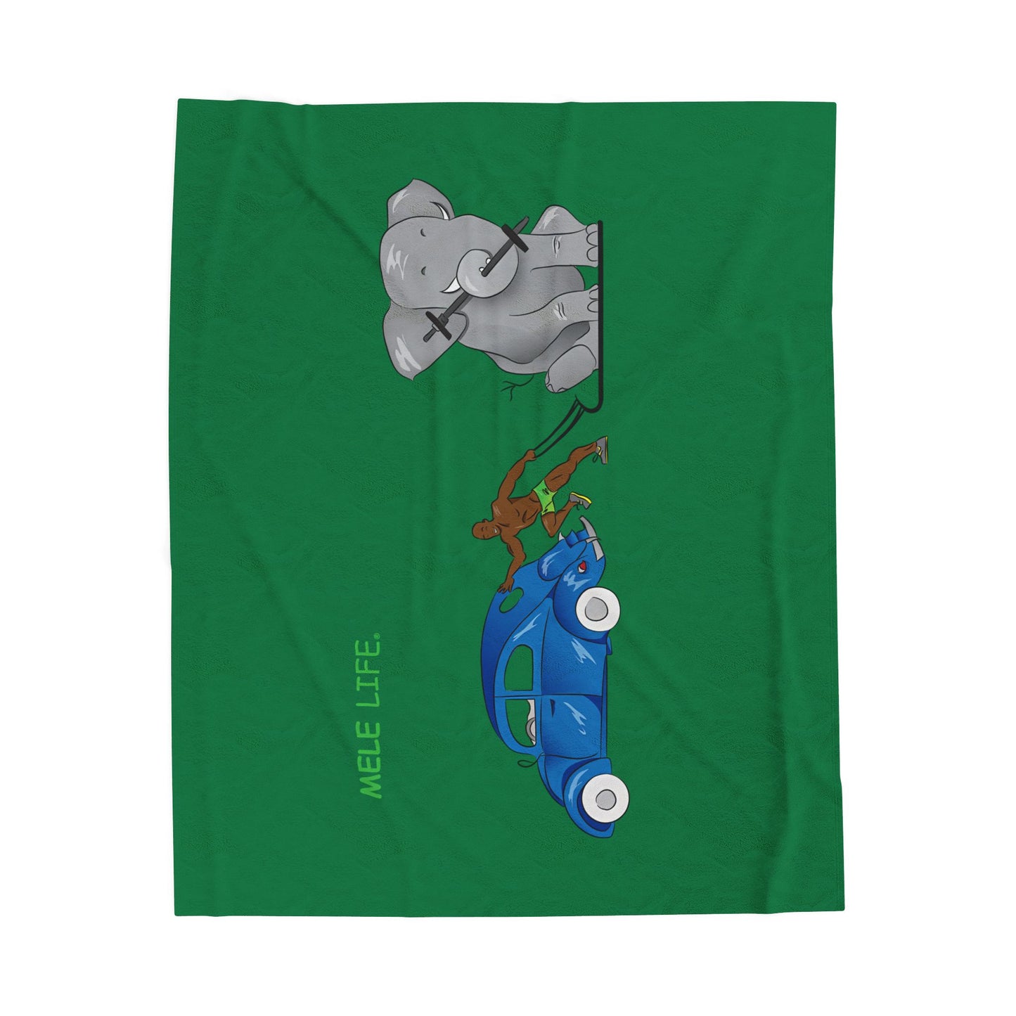 Blanket  - Strong Black Man  (green)