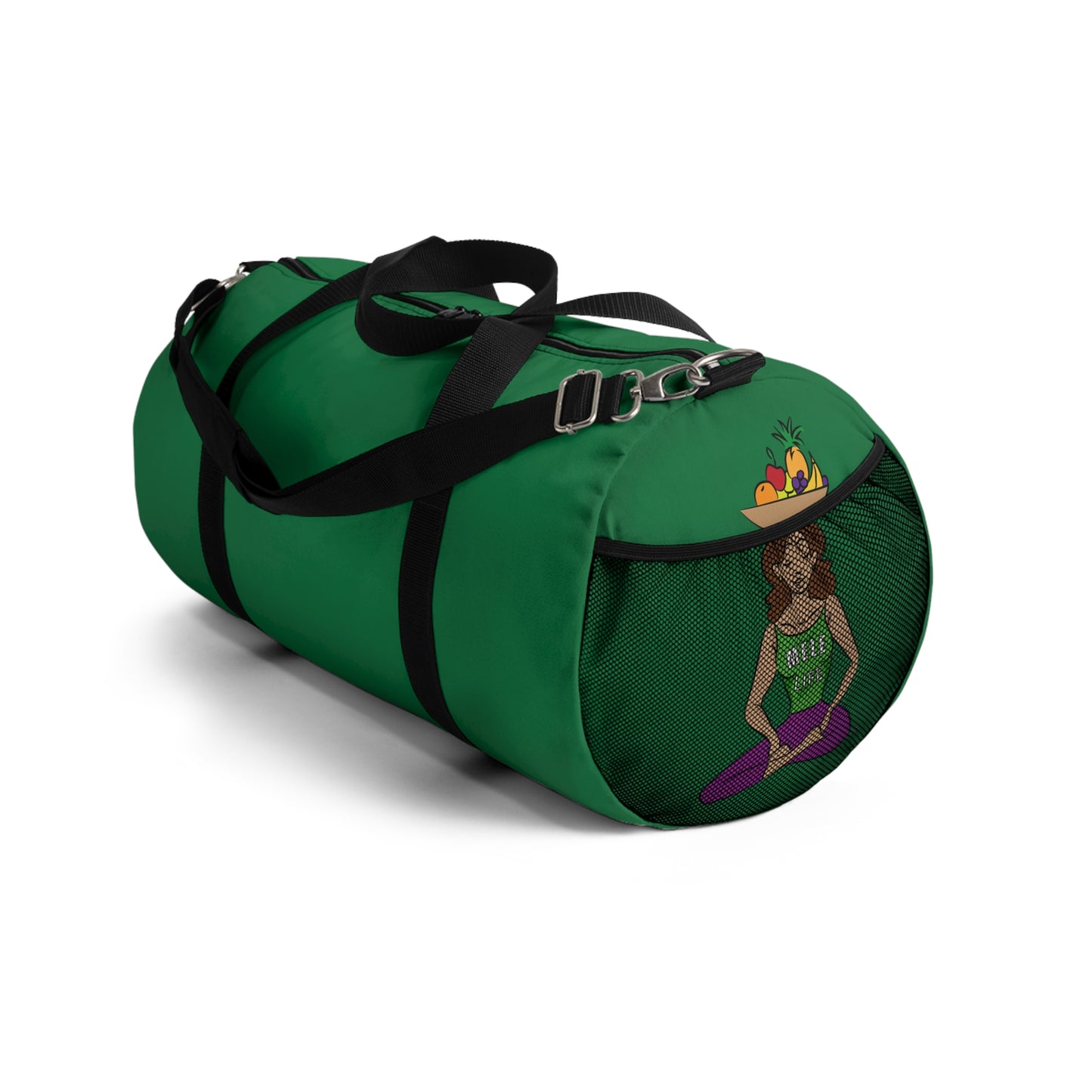 Duffel Bag - Yoga Lady 1  (green)