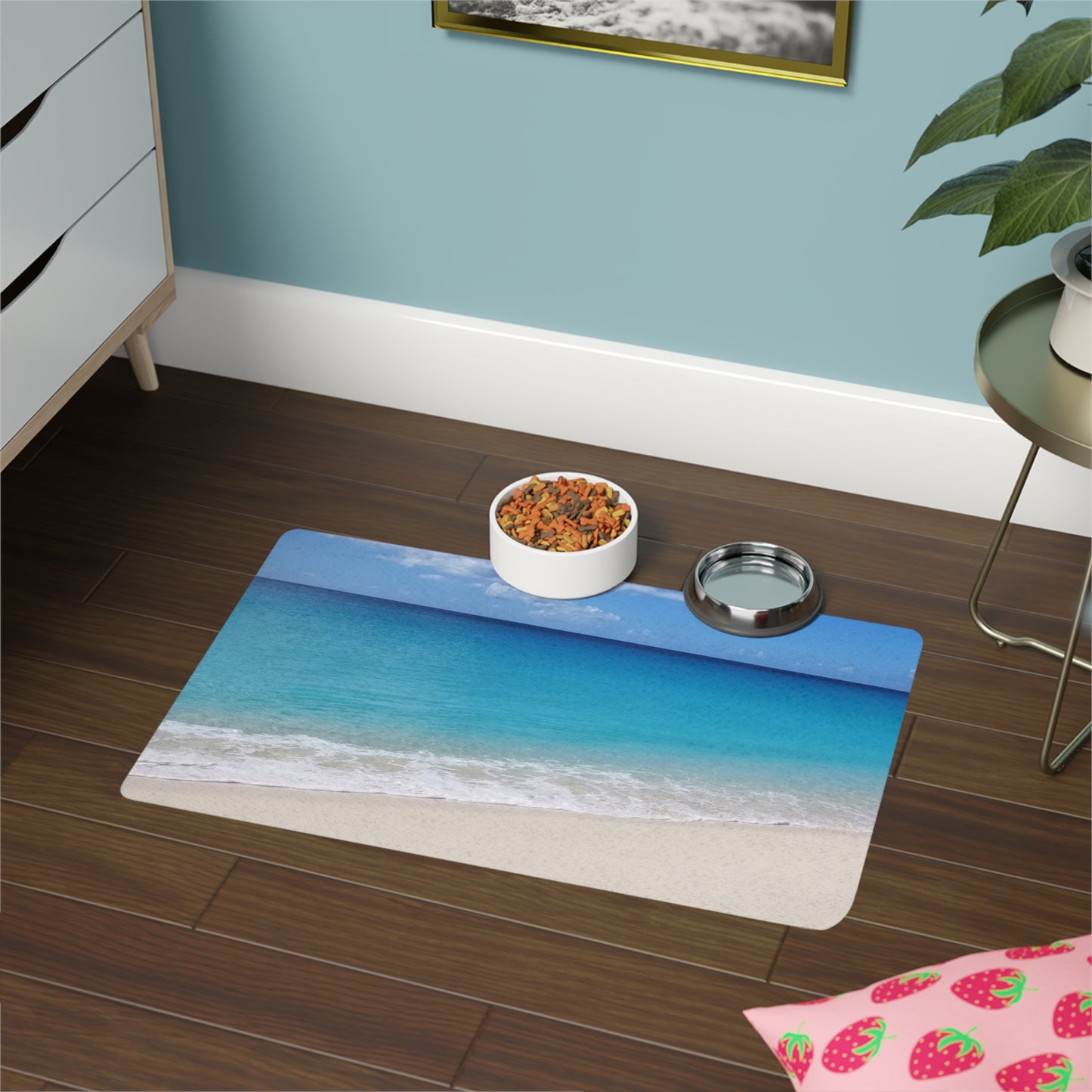 Dog Food Mat - Beach Paradise