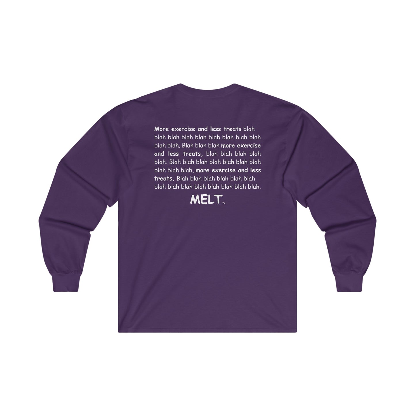 Long Sleeve Tee (unisex) - MELT  (large image - white)