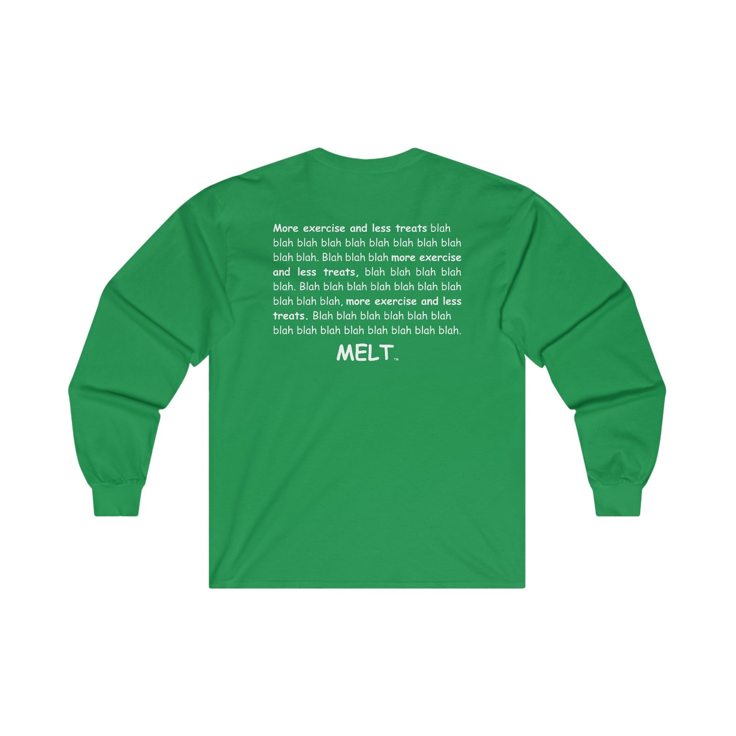 Long Sleeve Tee (unisex) - MELT  (large image - white)