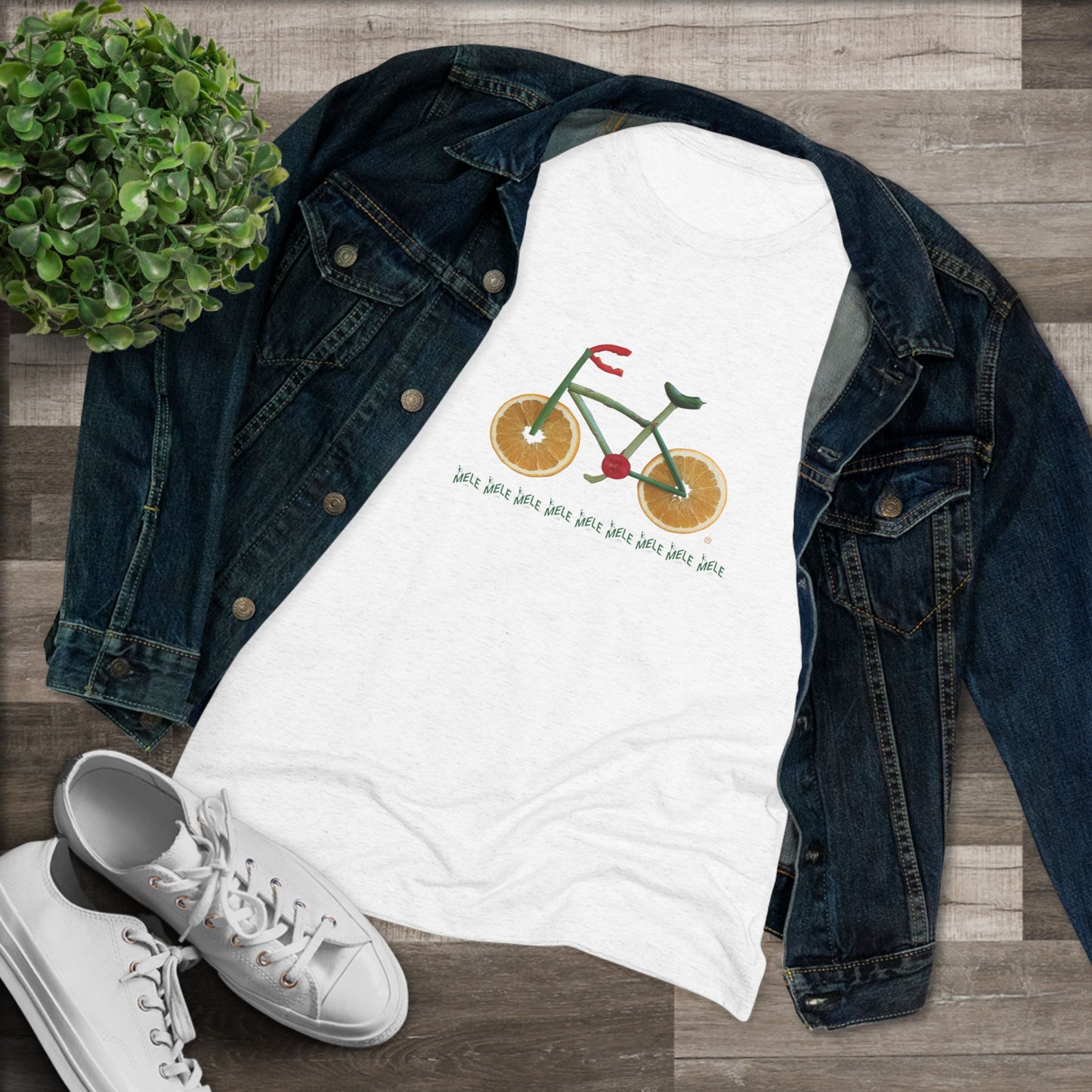Women's Triblend Tee - Veggie Bike