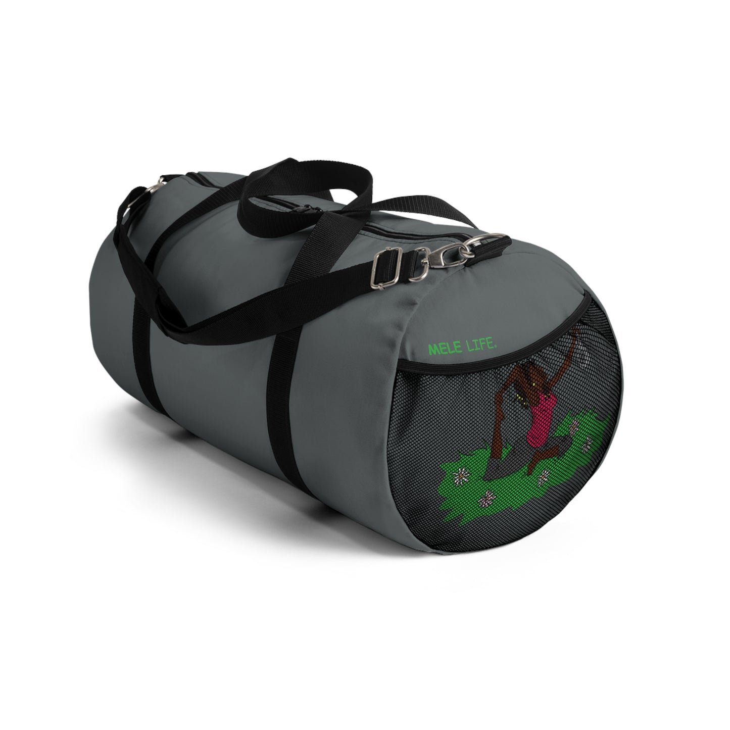 Duffel Bag - Yoga Lady 2  (dark gray)