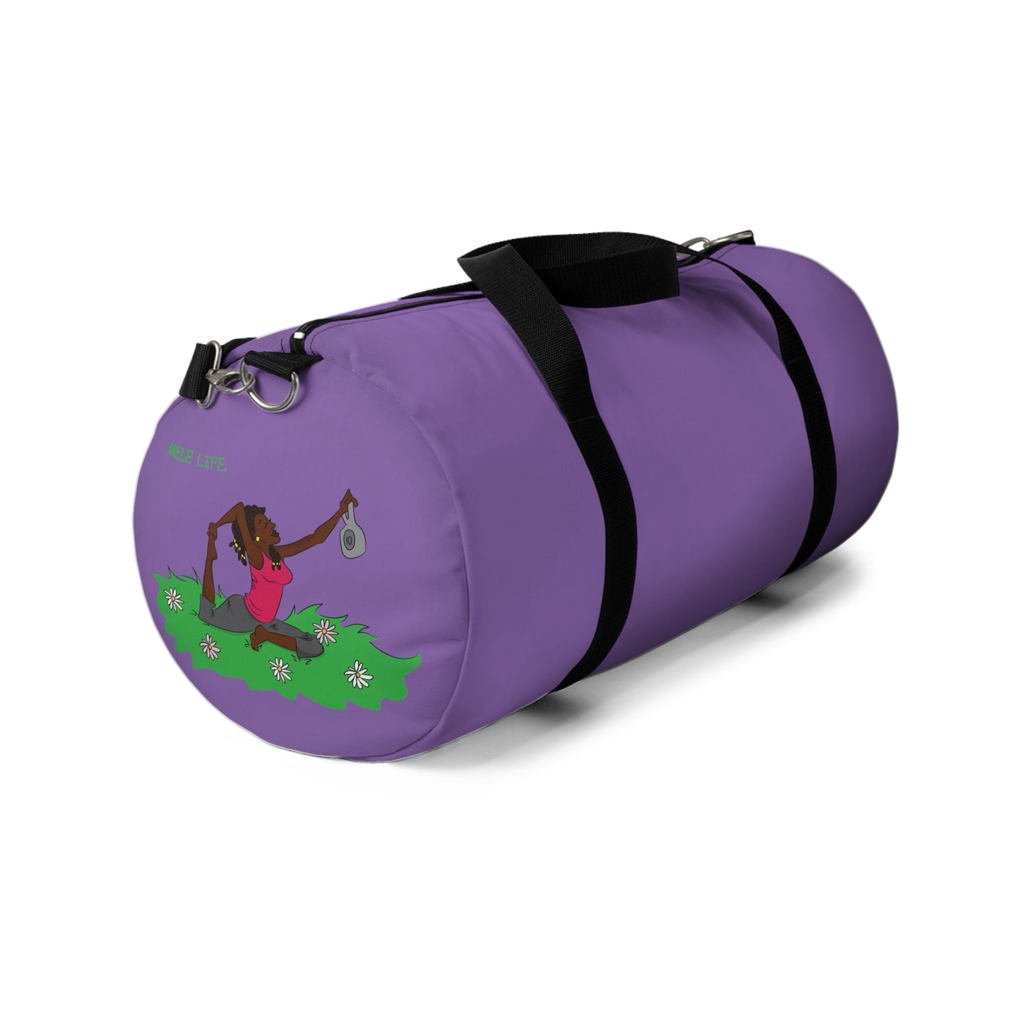 Duffel Bag - Yoga Lady 2  (purple)