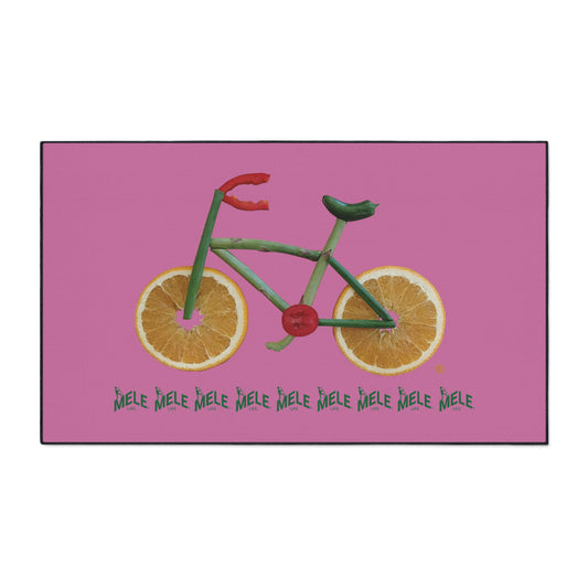 Floor Mat - Veggie Bike  (pink)