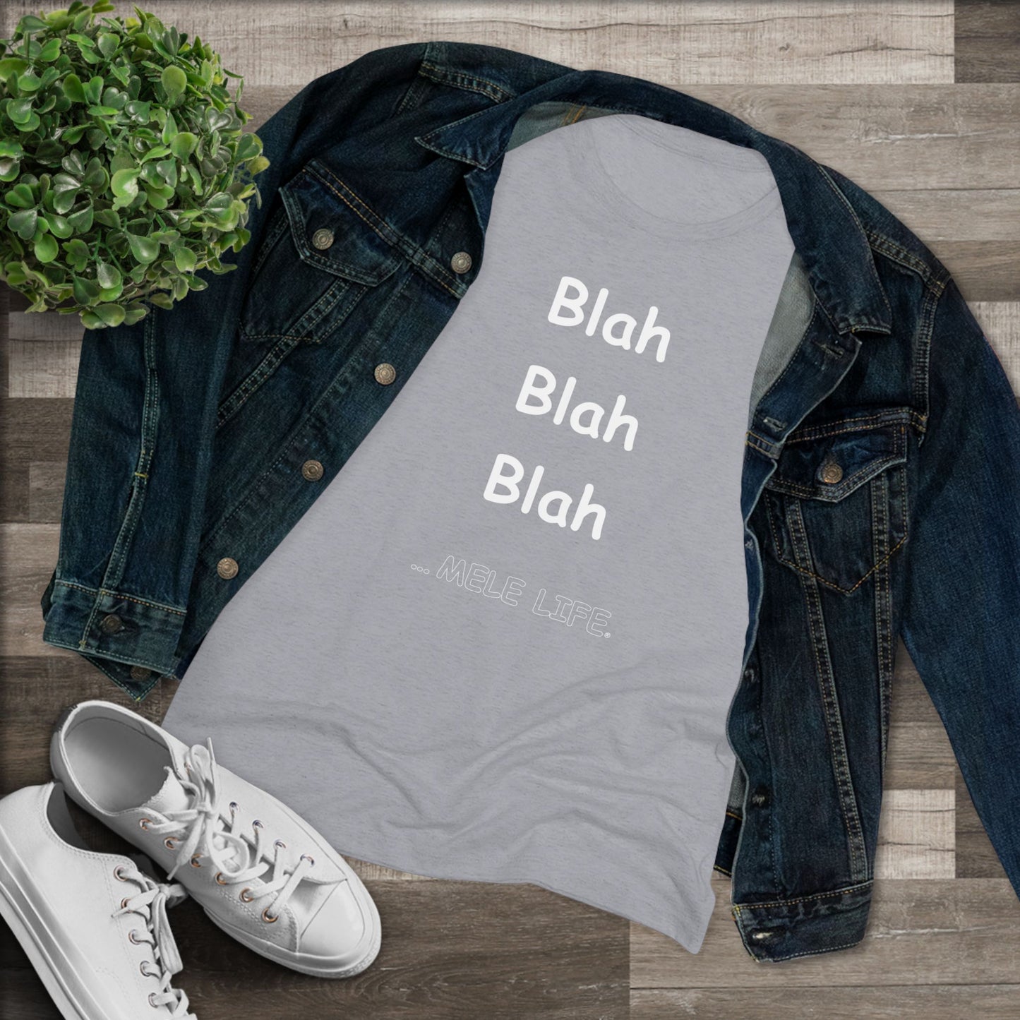 Women's Triblend Tee - Blah Blah Blah