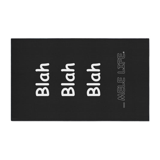 Floor Mat - Blah Blah Blah   (black)