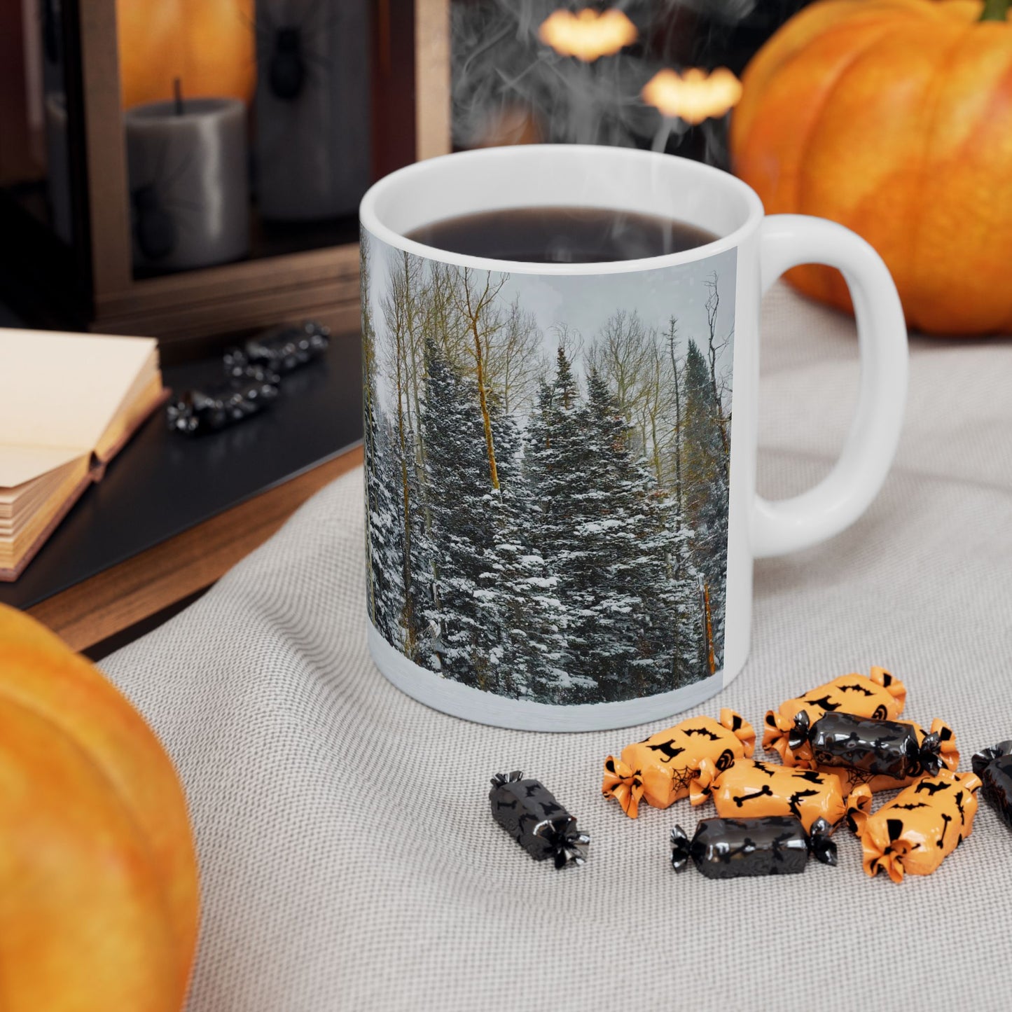 Coffee Mug (11oz/15oz) - Forest Winterscape