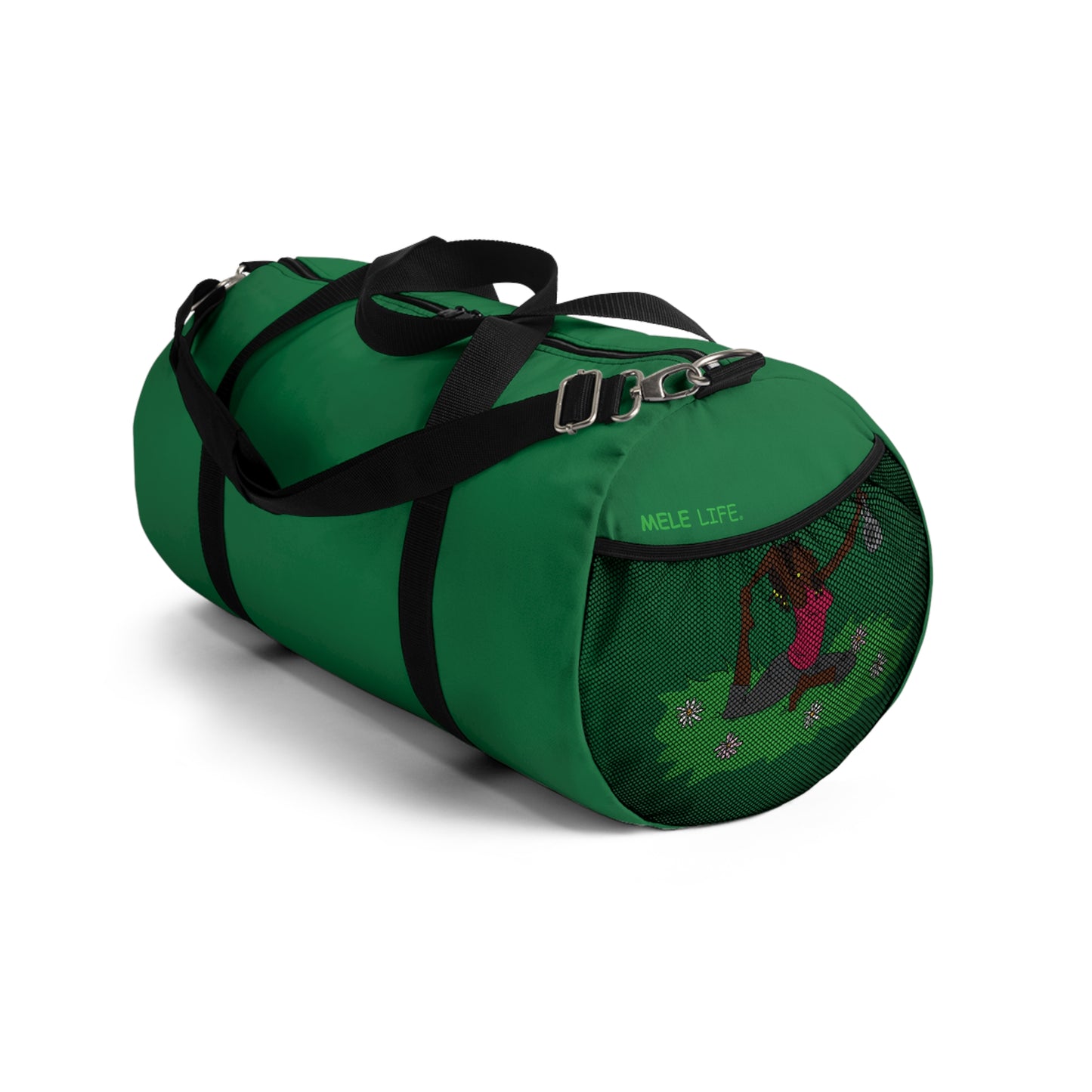 Duffel Bag - Yoga Lady 2  (green)