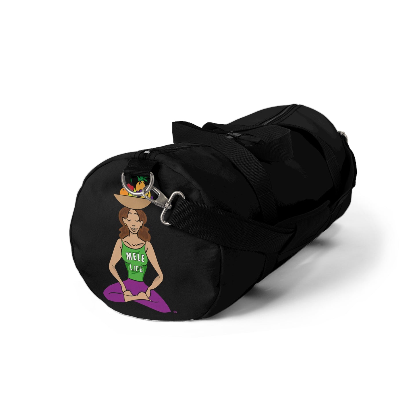 Duffel Bag - Yoga Lady 1  (black)
