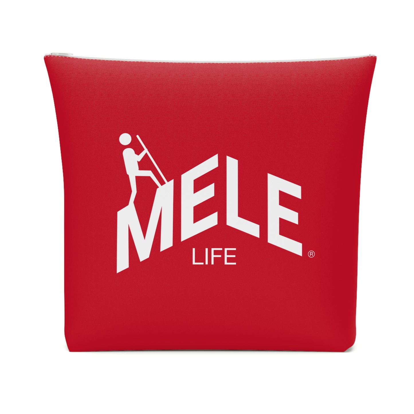 Cosmetic Bag - MELE LIFE logo   (red)