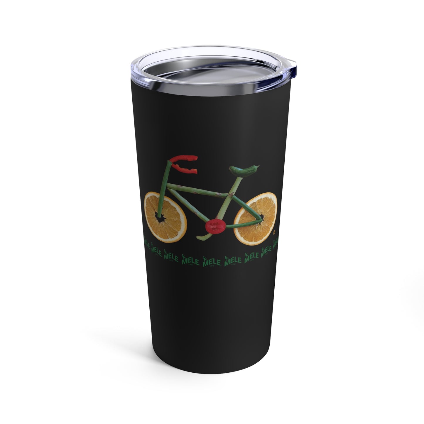 Tumbler 20oz - Veggie Bike   (black)