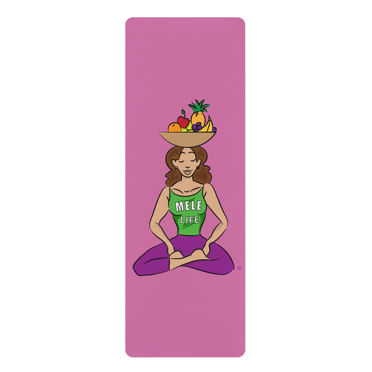 Yoga Mat - Yoga Lady1   (pink mat)