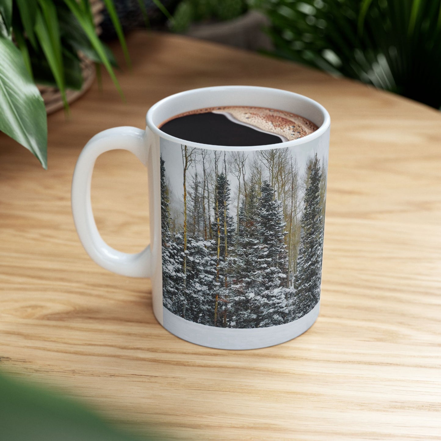 Coffee Mug (11oz/15oz) - Forest Winterscape