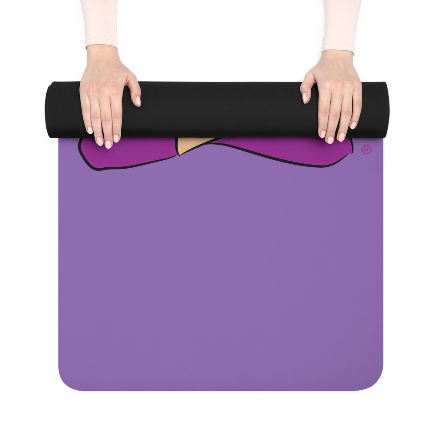 Yoga Mat - Yoga Lady1   (purple mat)