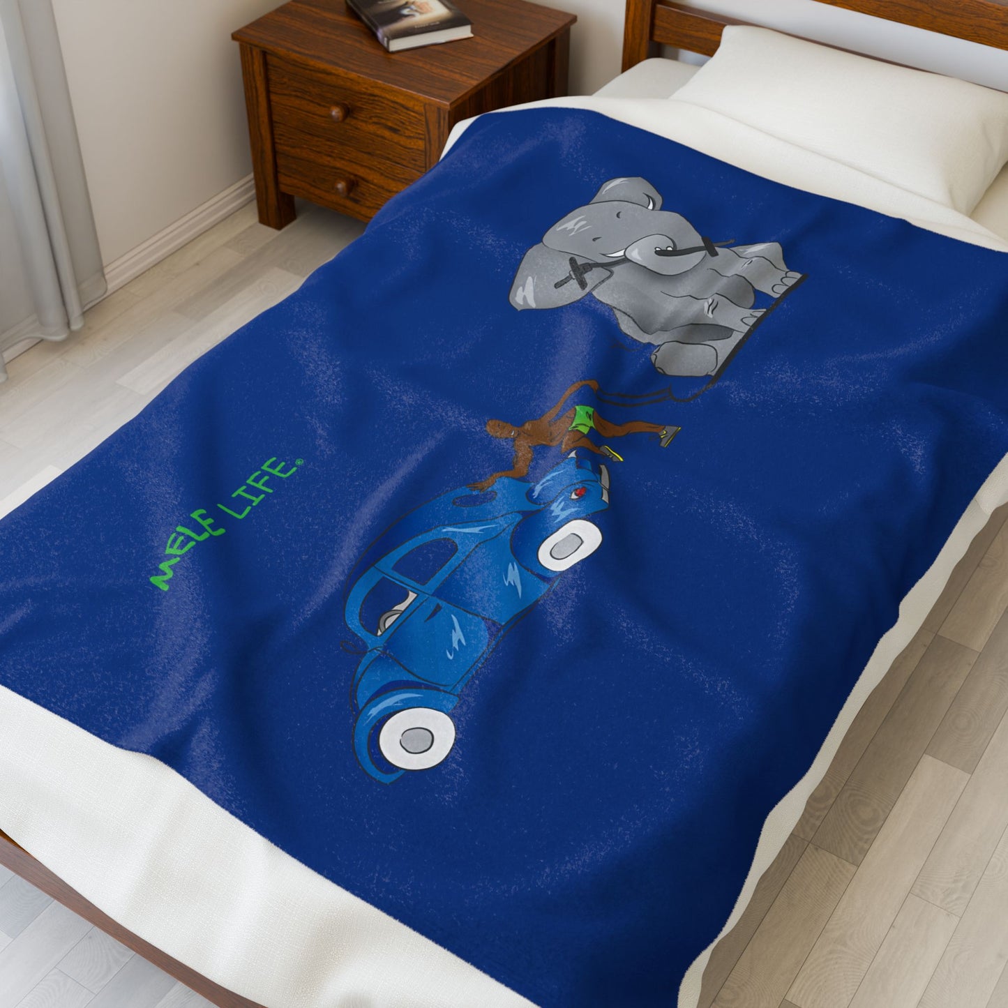 Blanket  - Strong Black Man  (blue)