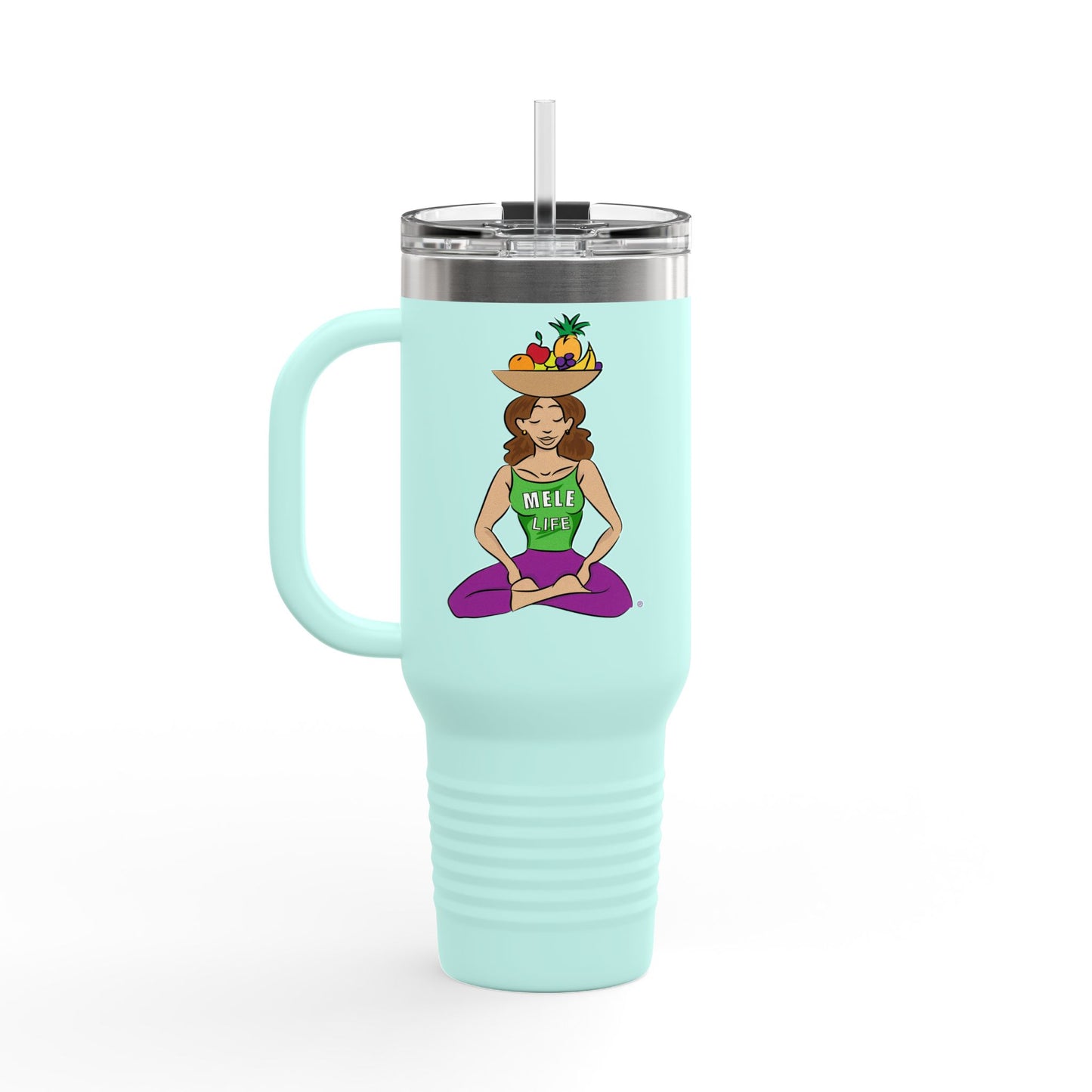 Travel Mug (40 oz) - Yoga Lady 1