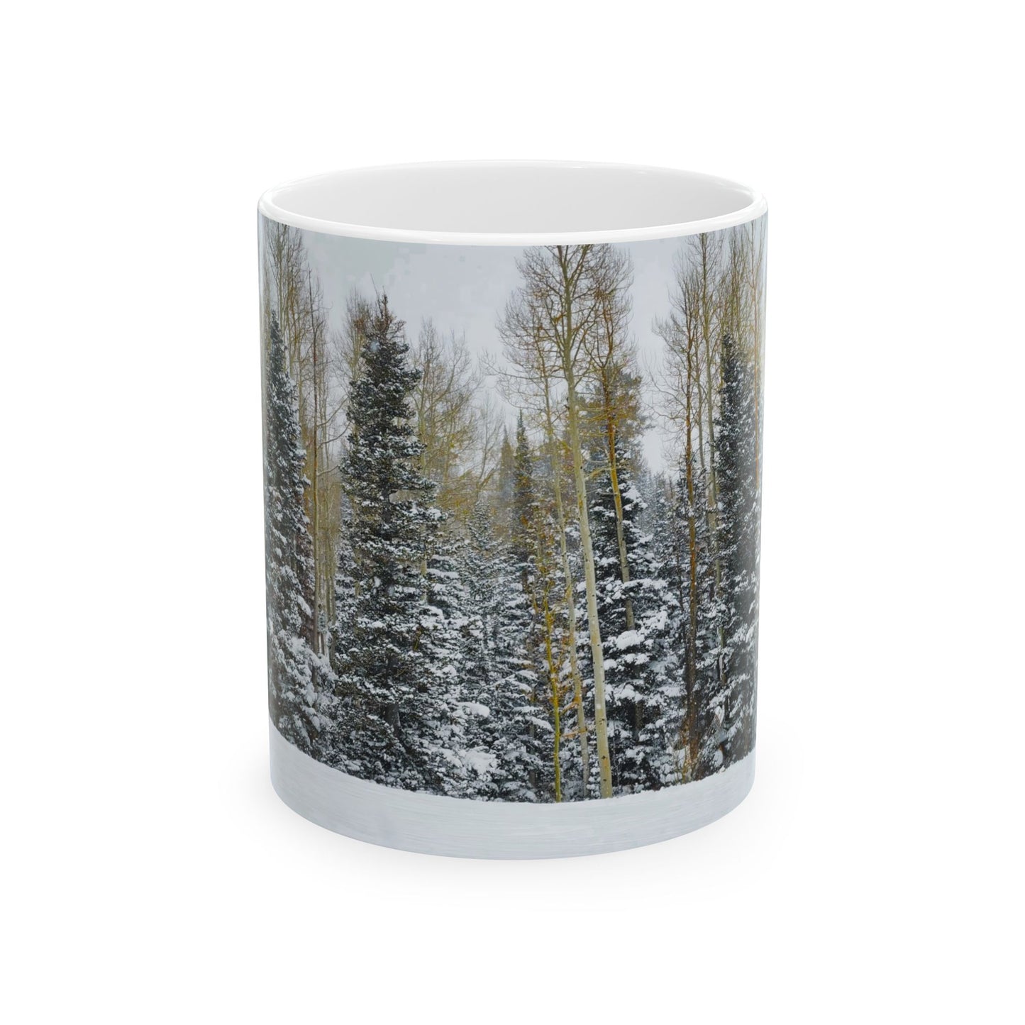 Coffee Mug (11oz/15oz) - Forest Winterscape