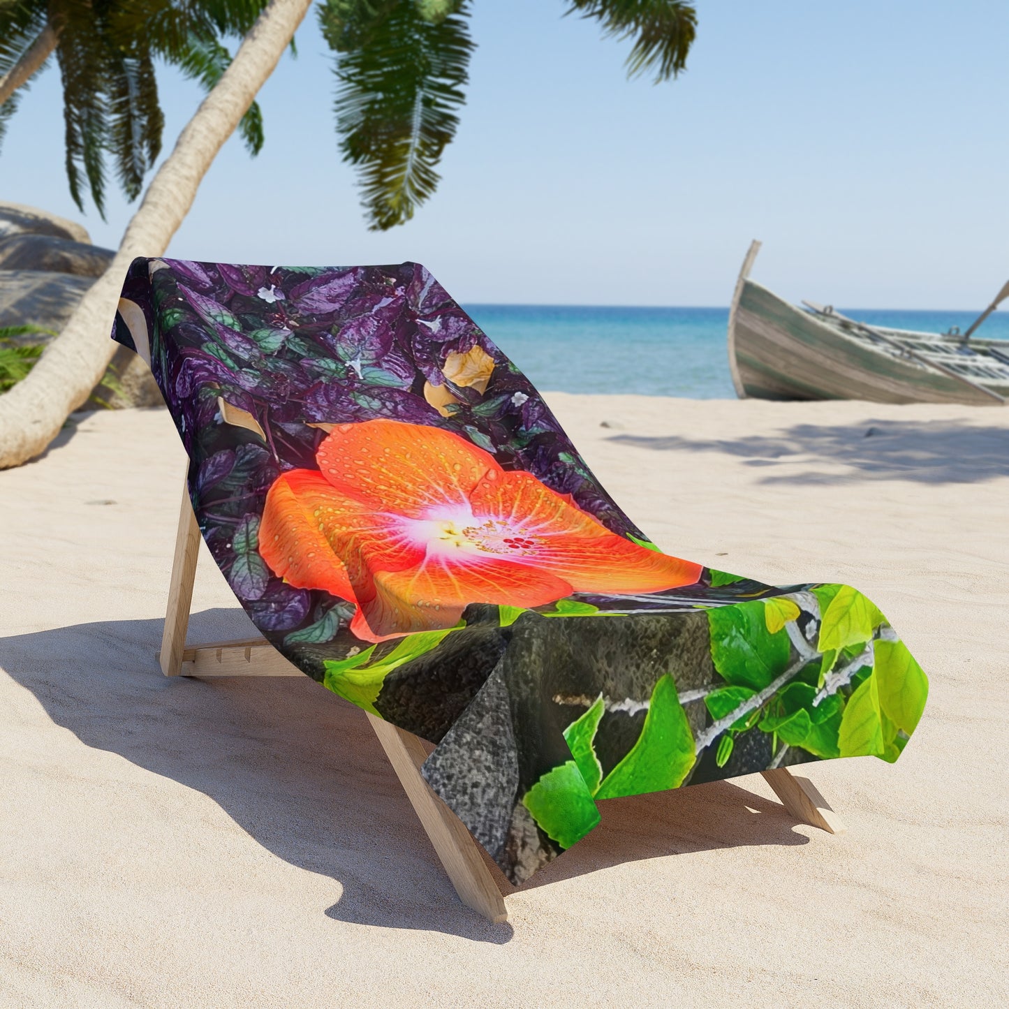 Beach, Bath & Pool Towel - Hibiscus Flower (Kauai)