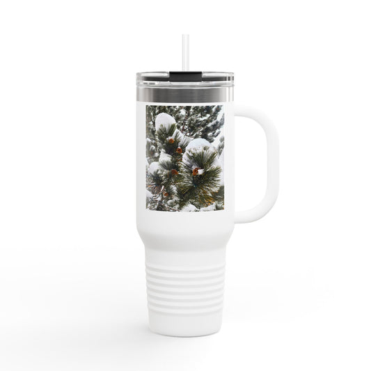 Travel Mug (40oz) - Pine Cones