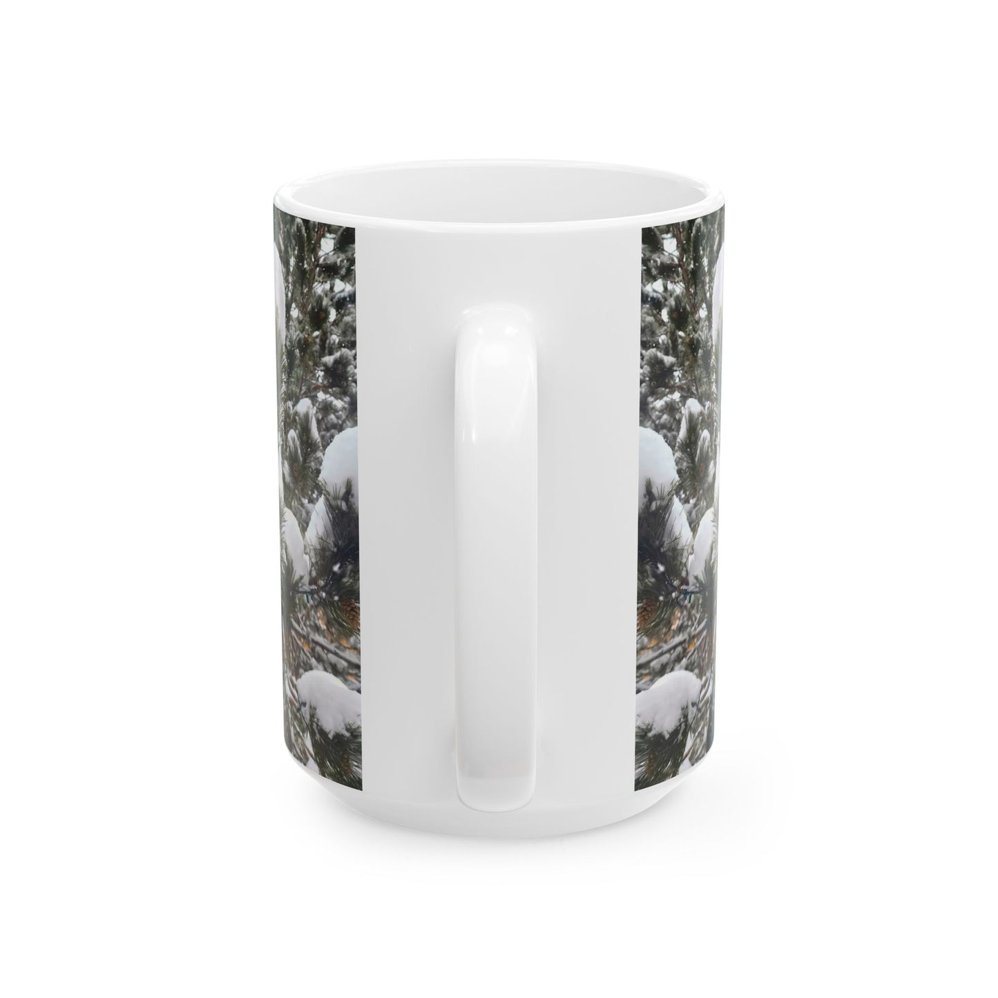 Coffee Mug (11oz/15oz) - Pine Cones in snow