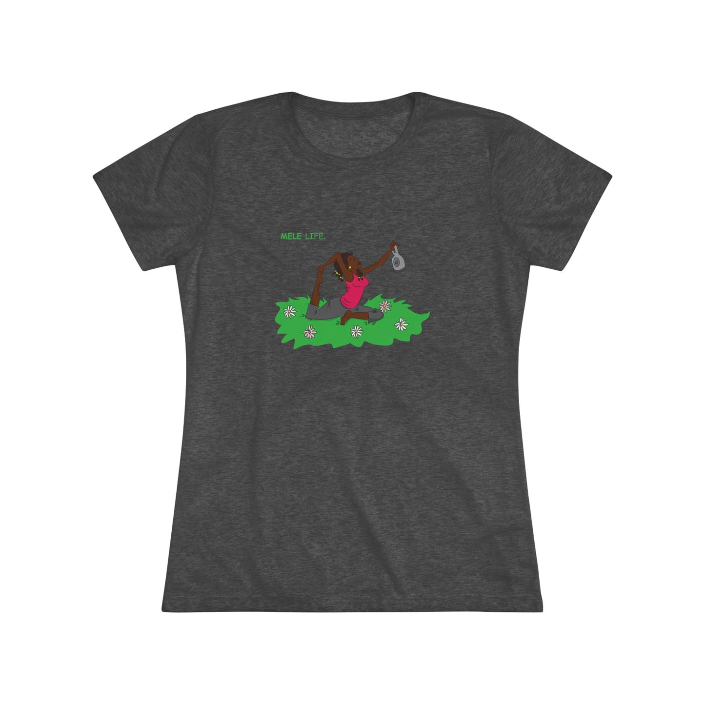 Women's Triblend Tee - Yoga Lady 2