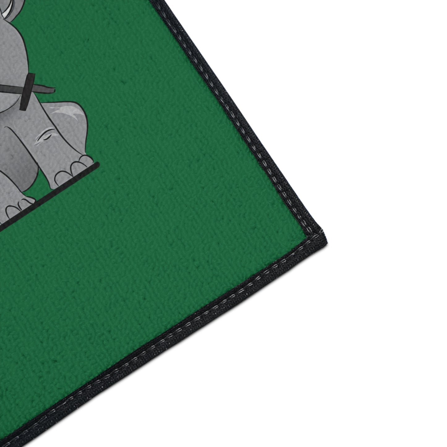 Floor Mat - Strong Brown Man  (green)