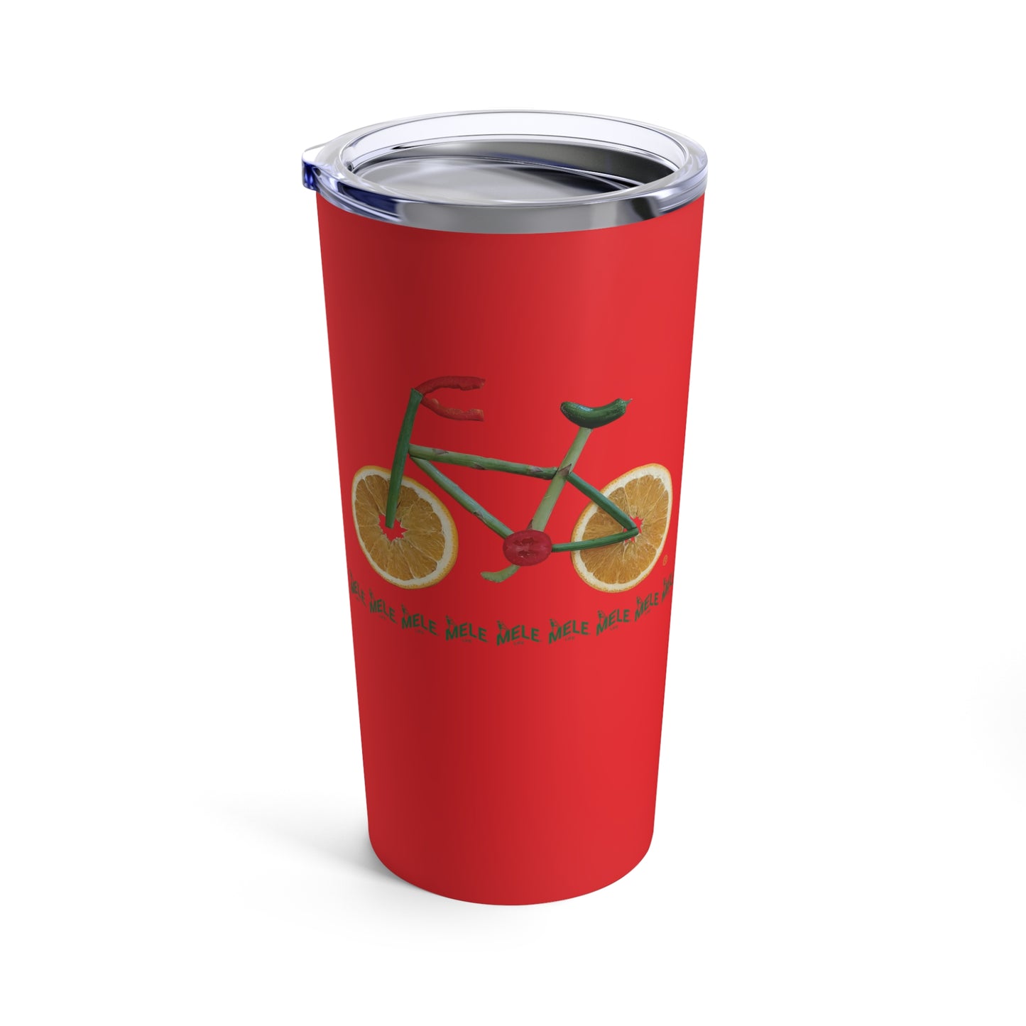 Tumbler 20oz - Veggie Bike   (red)