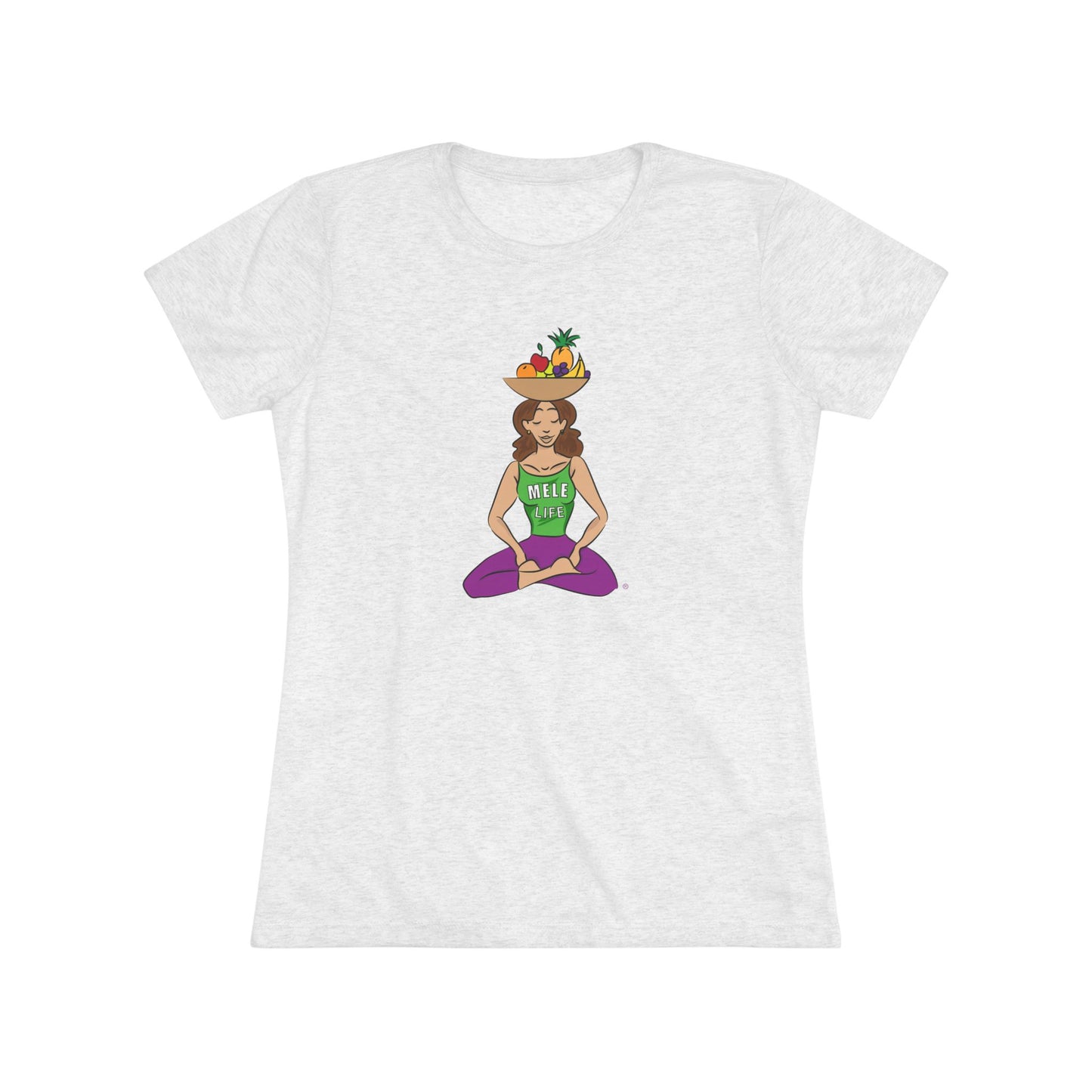 Women's Triblend Tee - Yoga Lady1