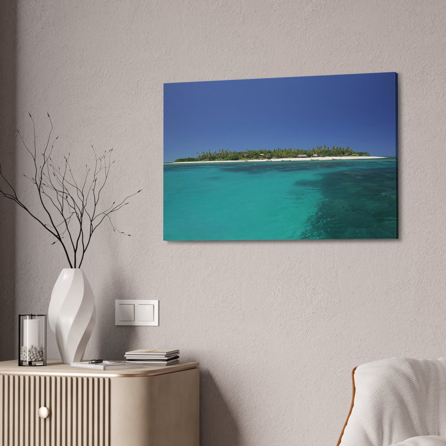 Canvas Wall Art - Tropical Island (Fiji)