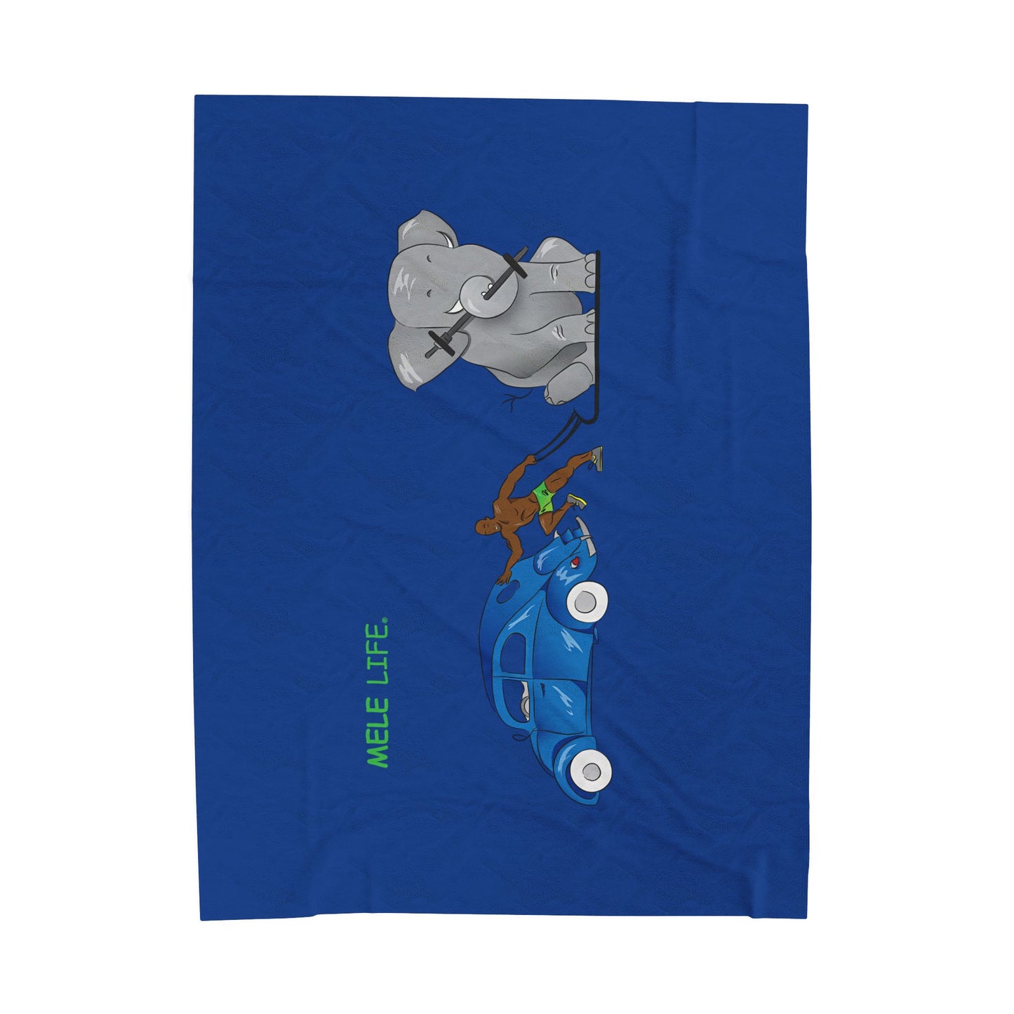 Blanket  - Strong Black Man  (blue)