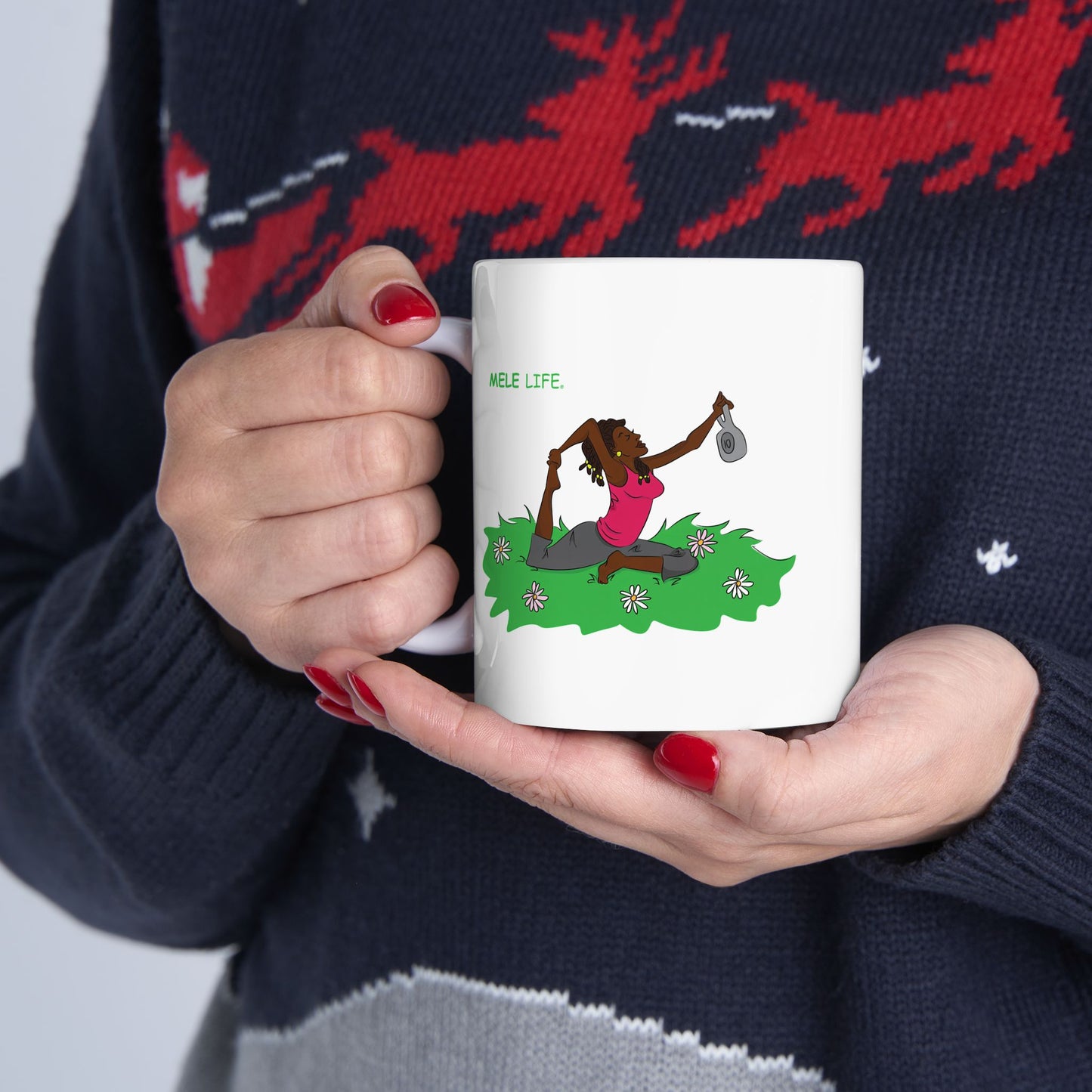 Coffee Mug (11oz/15oz) - Yoga Lady 2