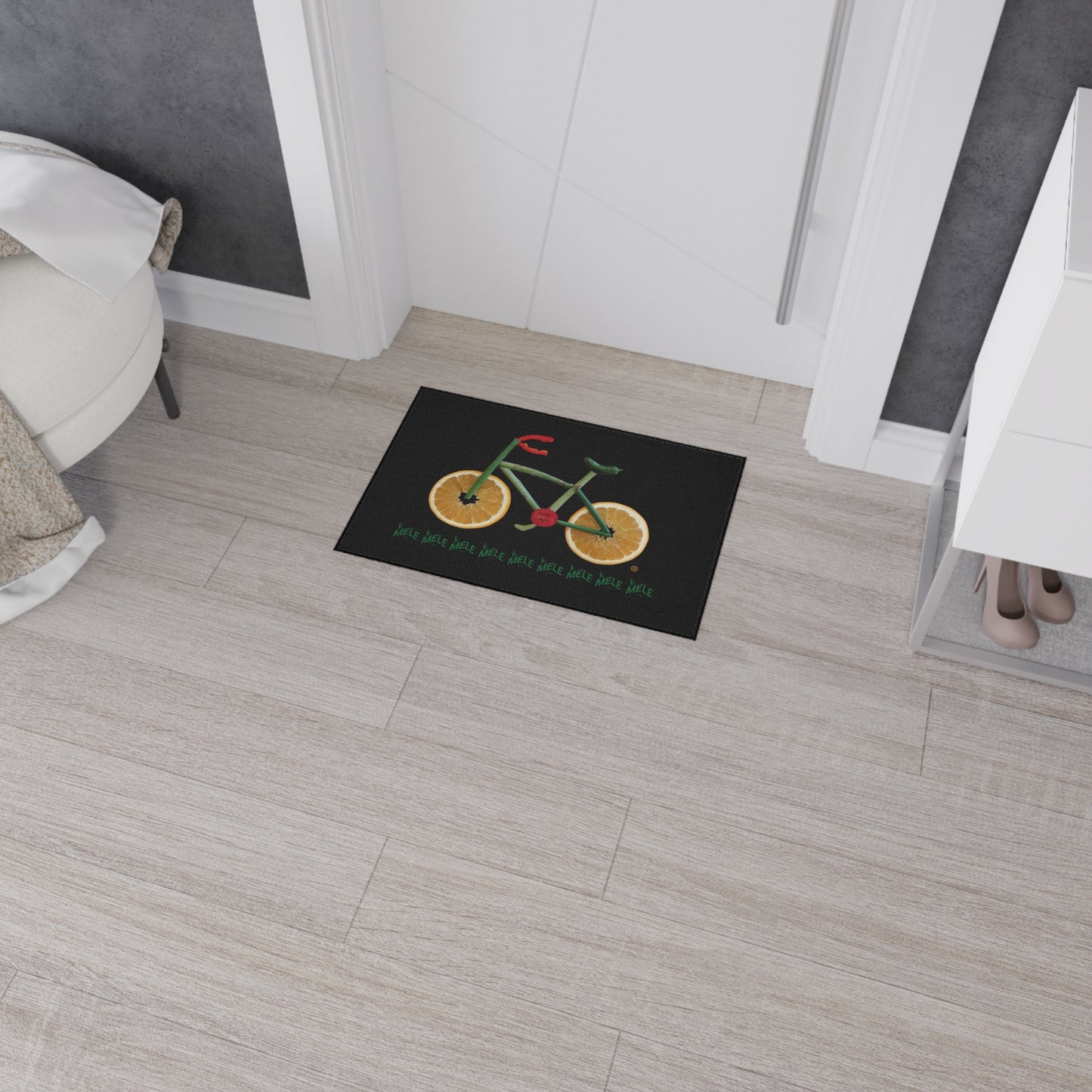 Floor Mat - Veggie Bike  (black)