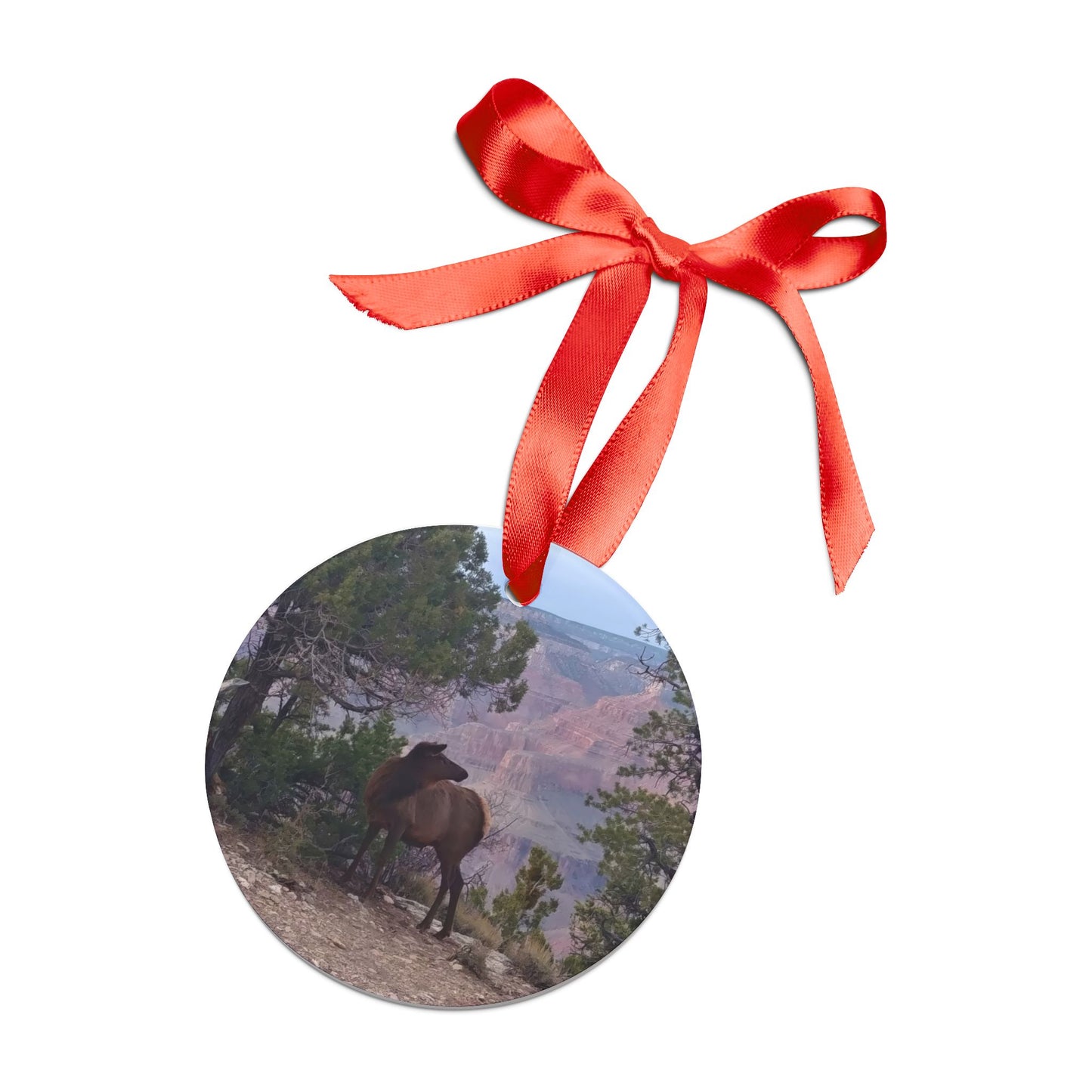Holiday Ornament - Elk at the Grand Canyon