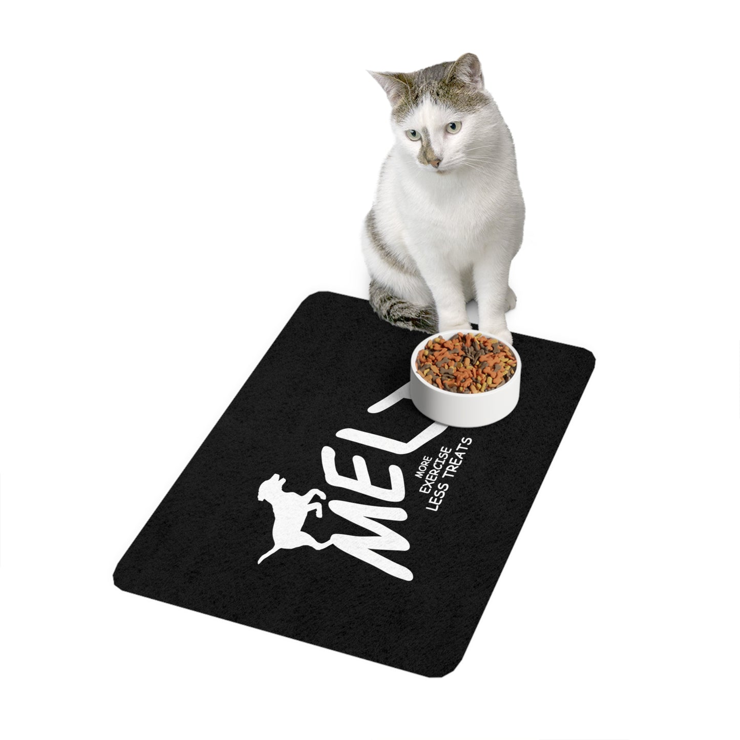 Dog Food Mat - MELT logo  (black)