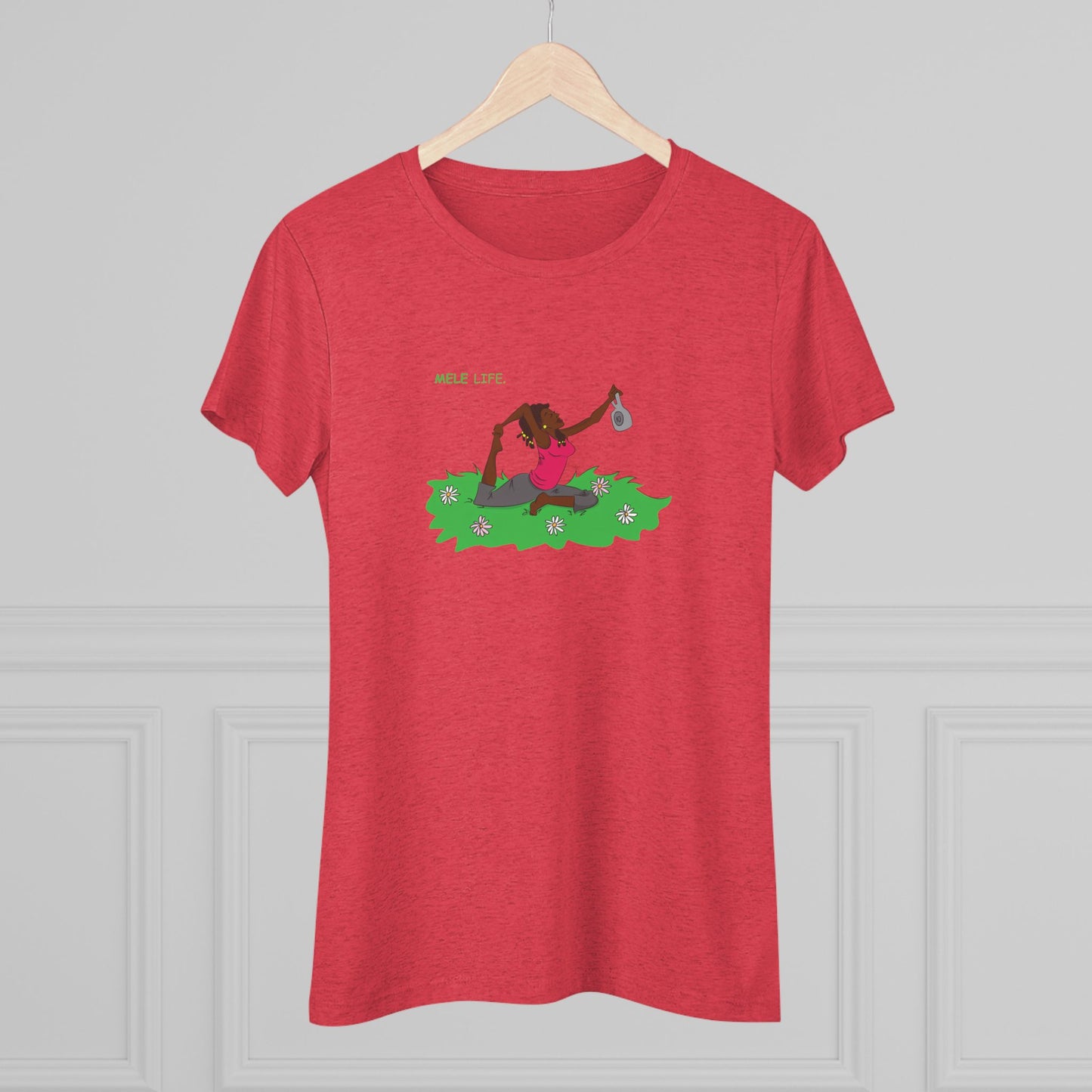 Women's Triblend Tee - Yoga Lady 2