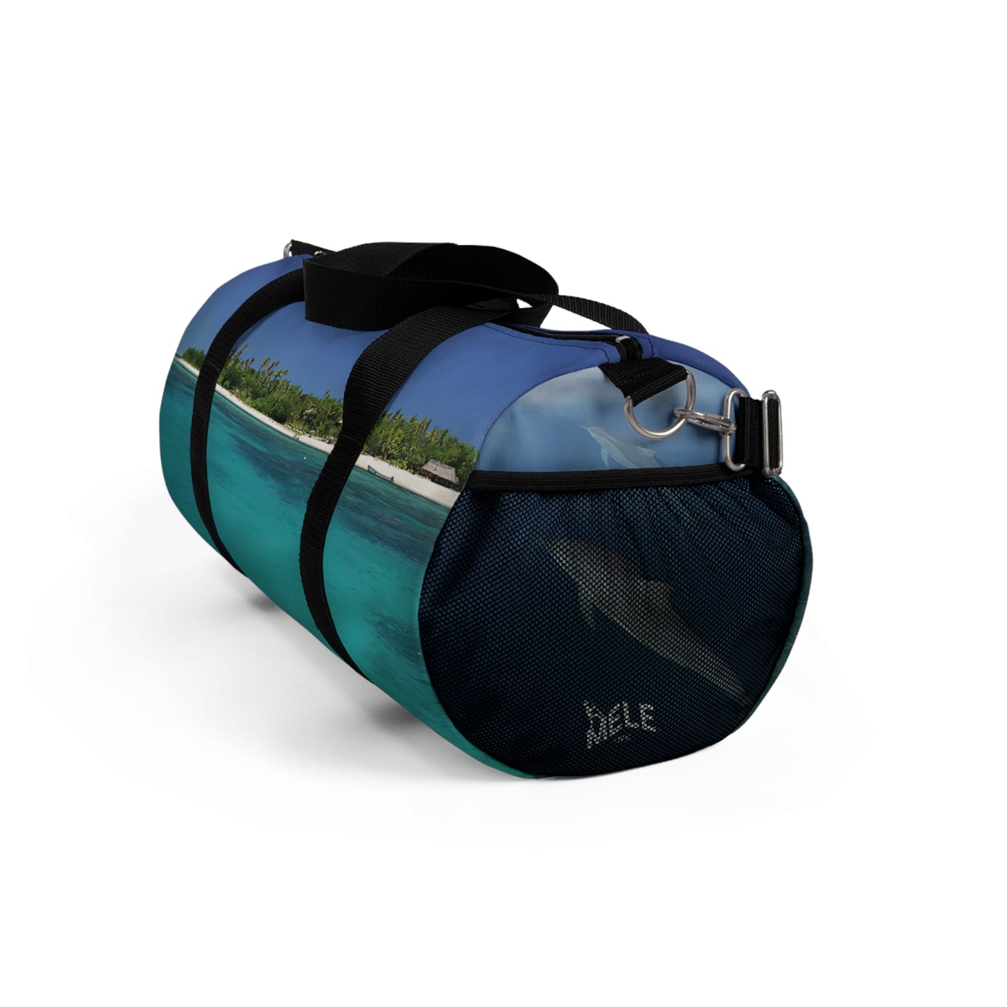 Duffel Bag - Tropical Island with Dolphins
