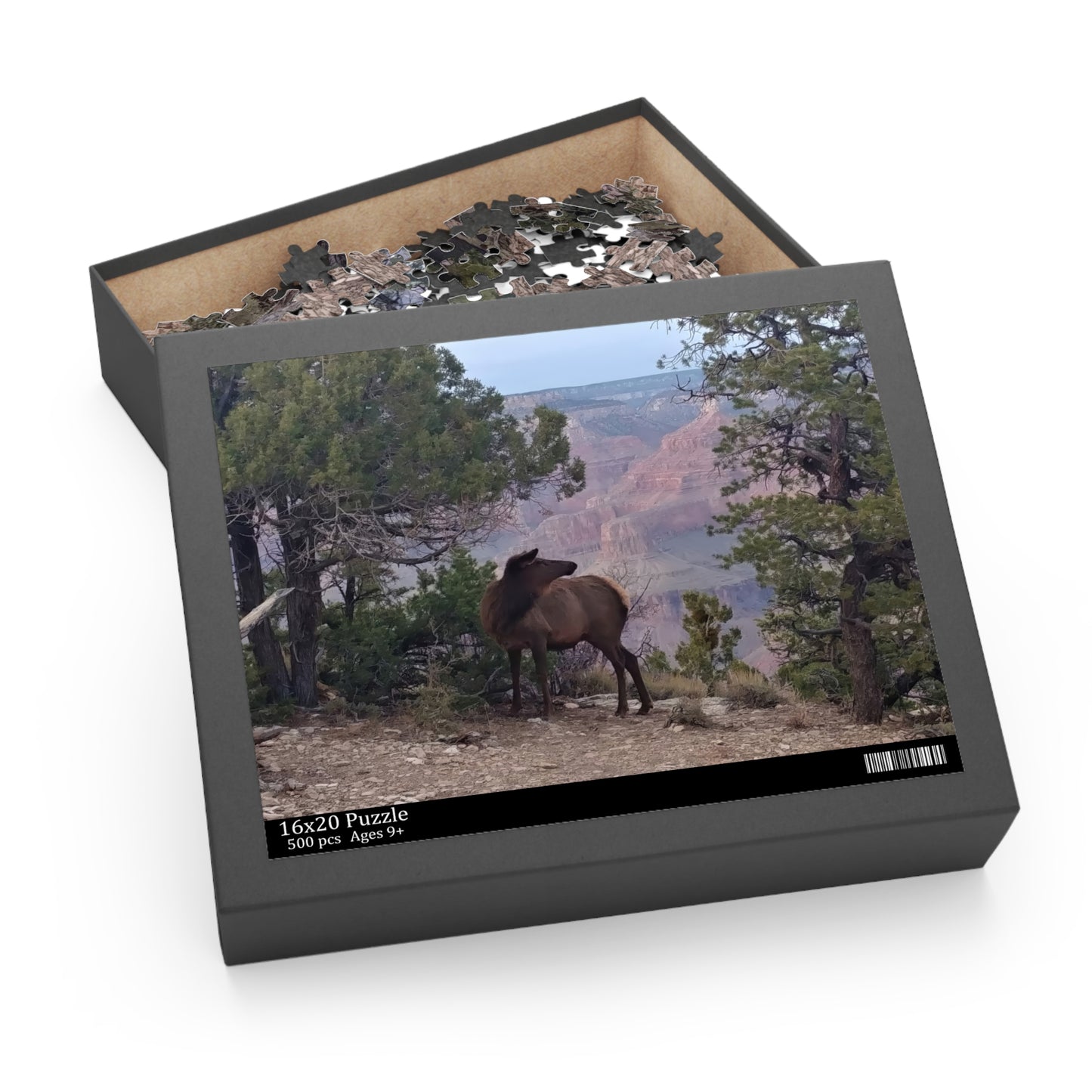 Puzzle -  Elk at Grand Canyon  (3 sizes)