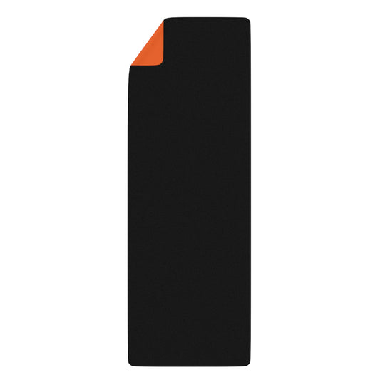 Yoga Mat - Strong black man  (orange mat)