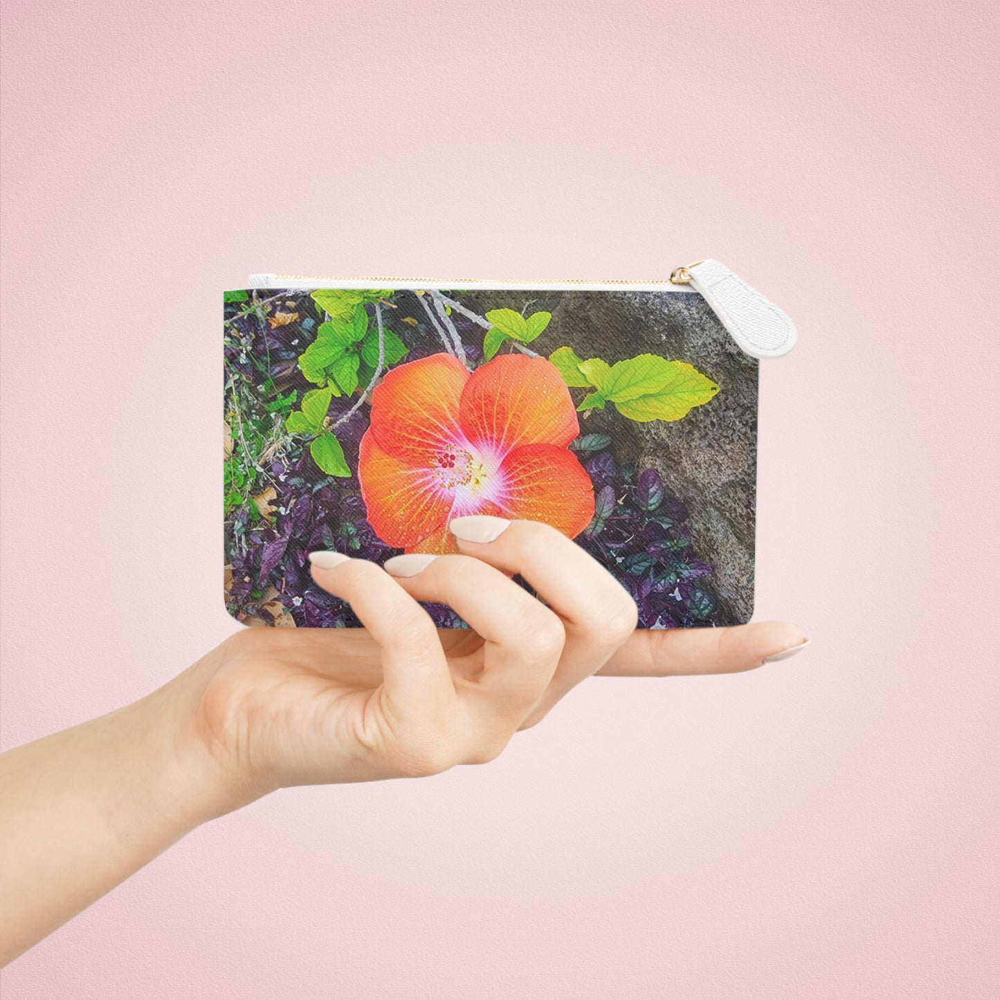 Clutch Bag (mini) - Hawaiian Hibiscus and Wave