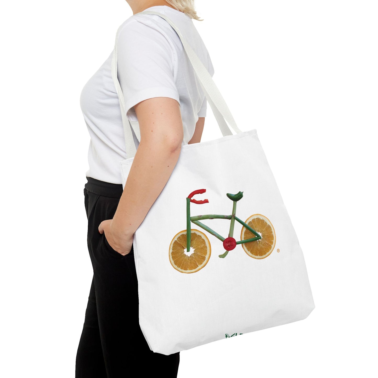 Tote Bag - Veggie Bike  (white)