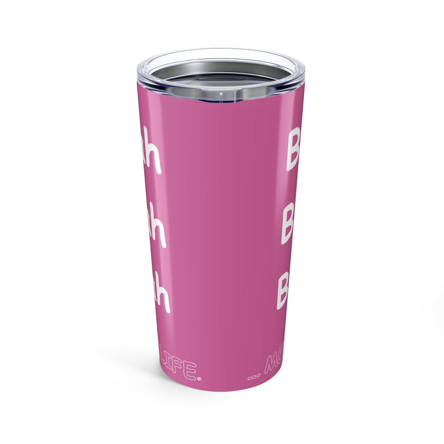 Tumbler (20oz) - Blah Blah Blah  (pink)