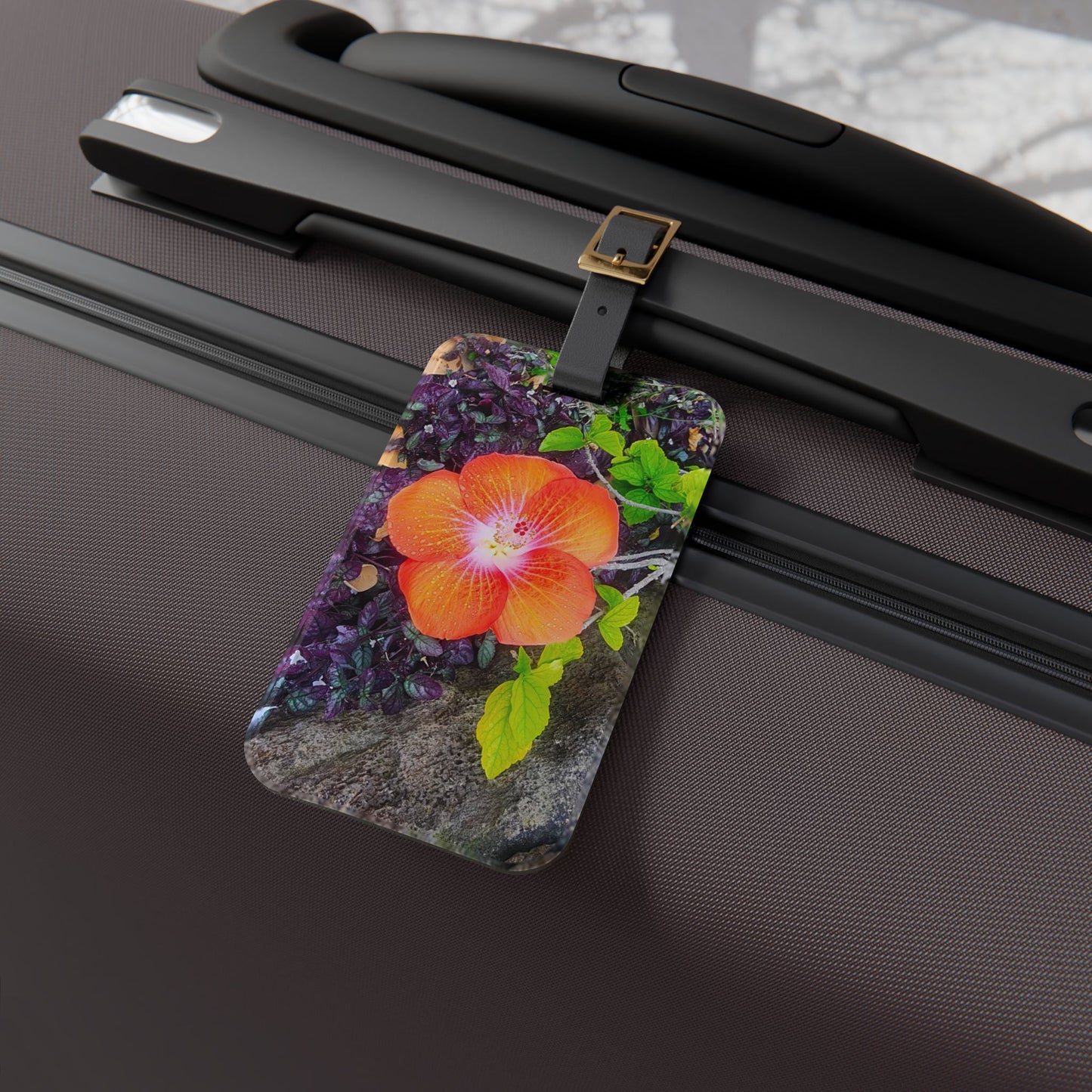 Luggage Tag - Hawaiian Hibiscus Flower
