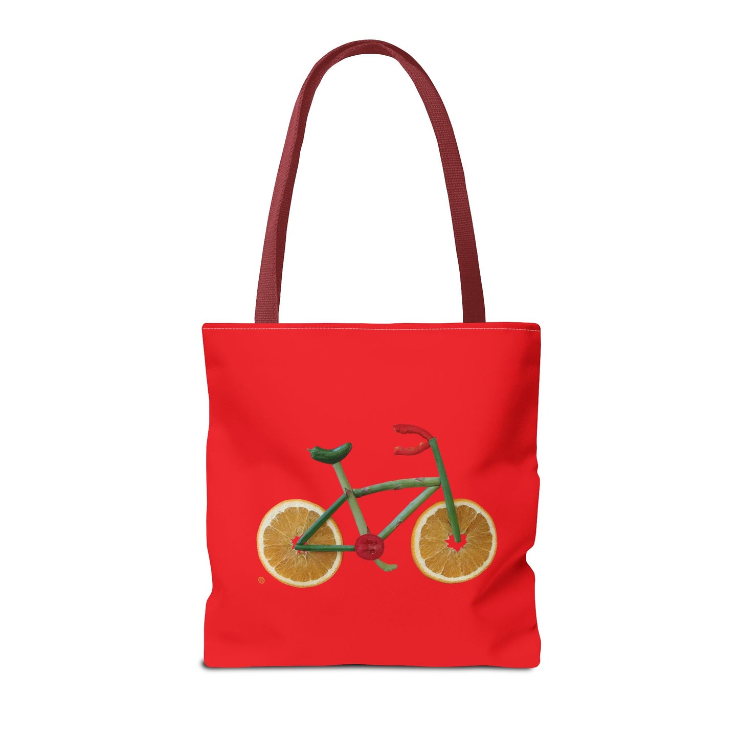 Tote Bag - Veggie Bike  (red)