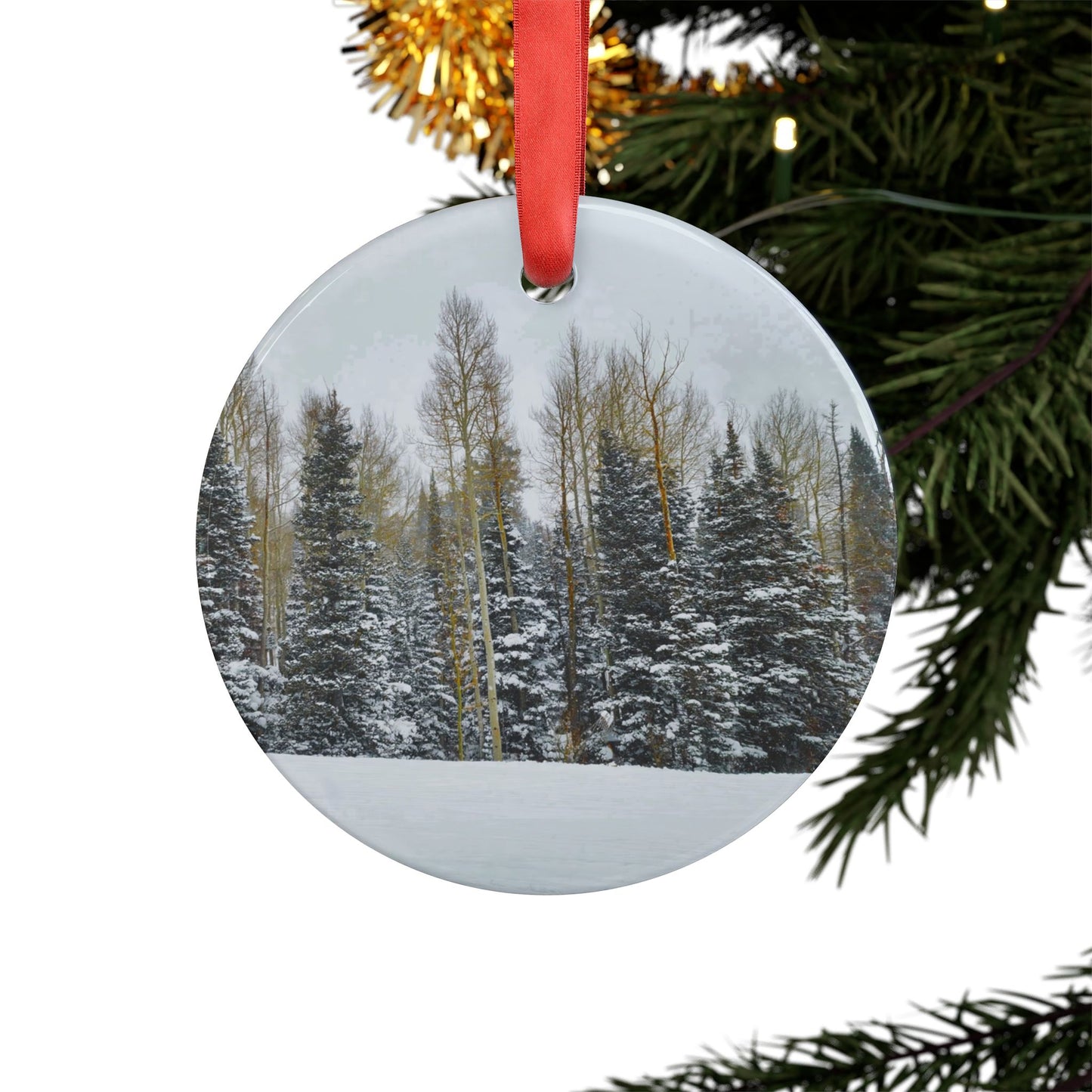 Holiday Ornament - Forest Winterscape