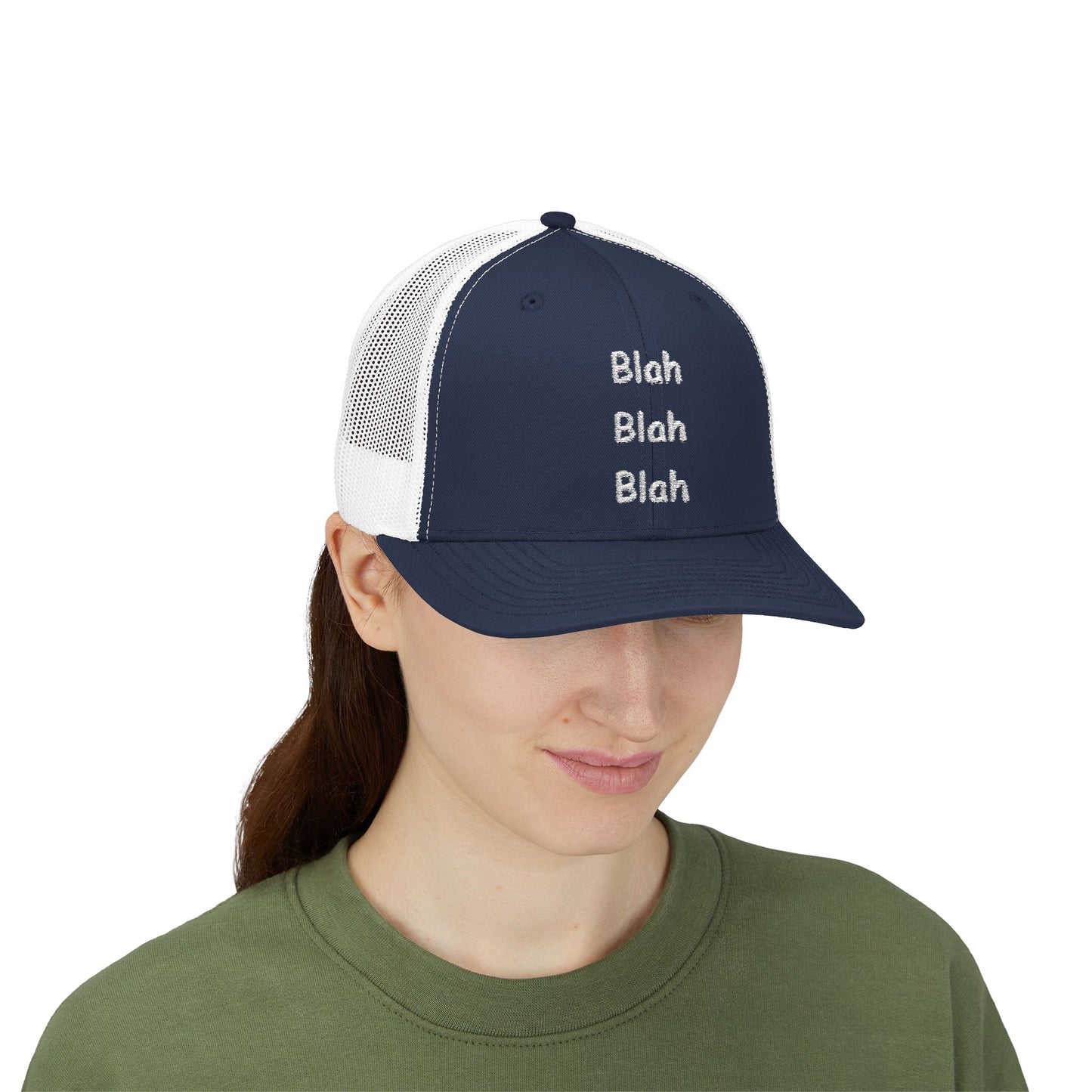 Baseball Cap (Snapback Trucker style) - Blah Blah Blah