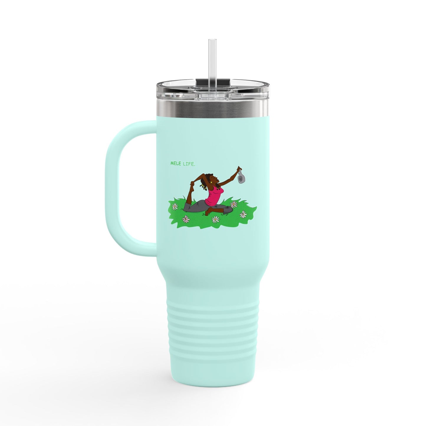 Travel Mug (40 oz) - Yoga Lady 2