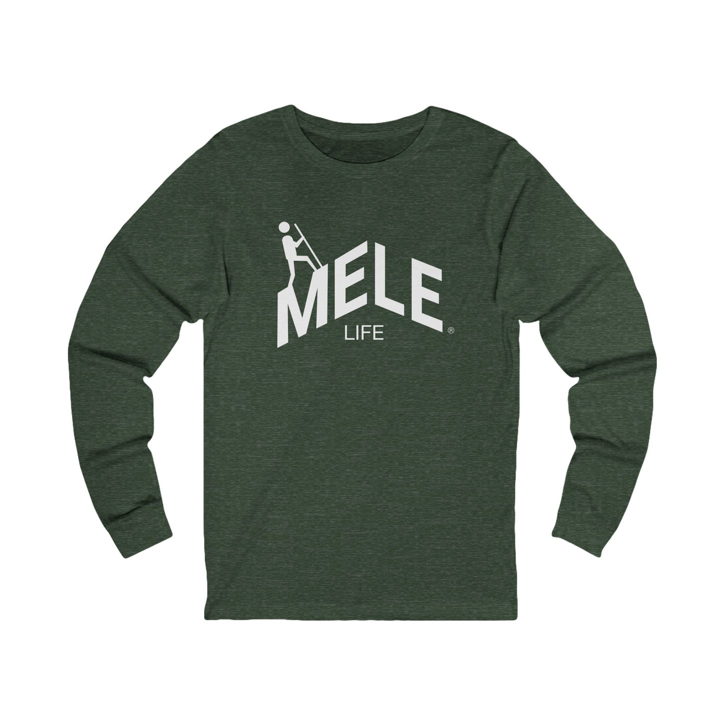 Long Sleeve Tee (Unisex) - MELE LIFE logo  (white text)