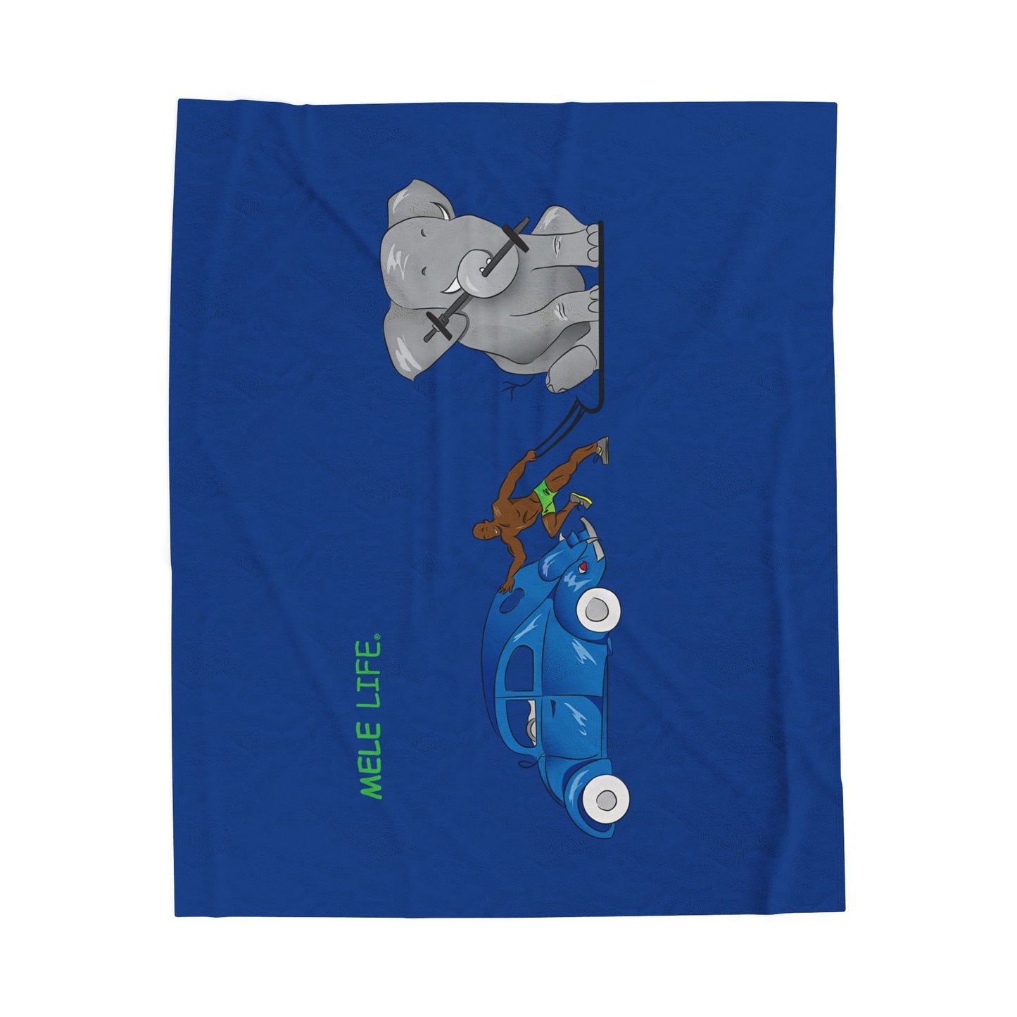 Blanket  - Strong Black Man  (blue)
